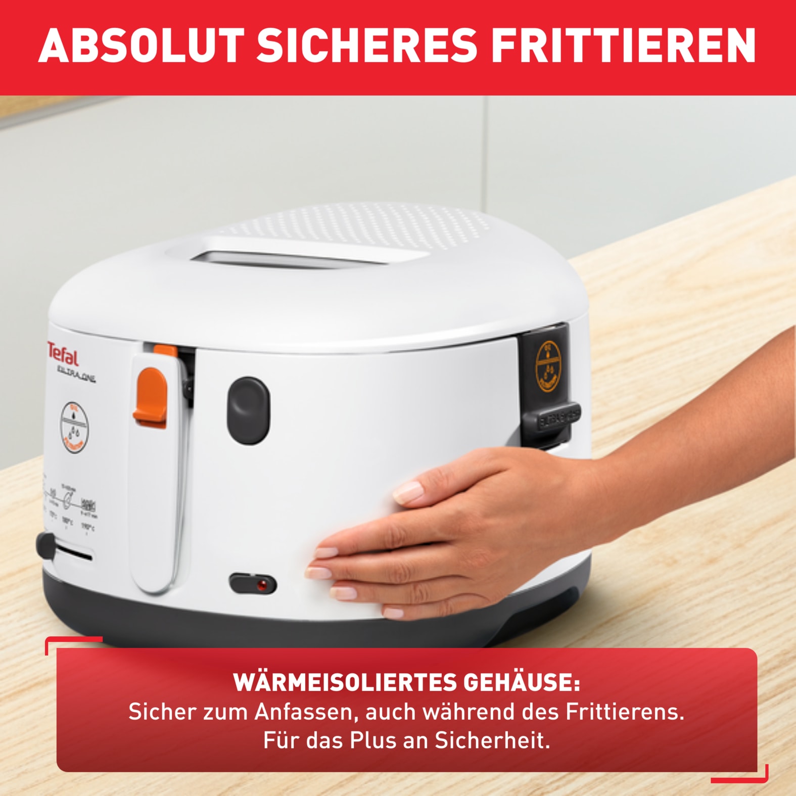 Tefal Fritteuse »One Filtra« 1900 W 1,2 Kg, Auffangsieb für Frittierreste, spülmaschinenfest, FF1631