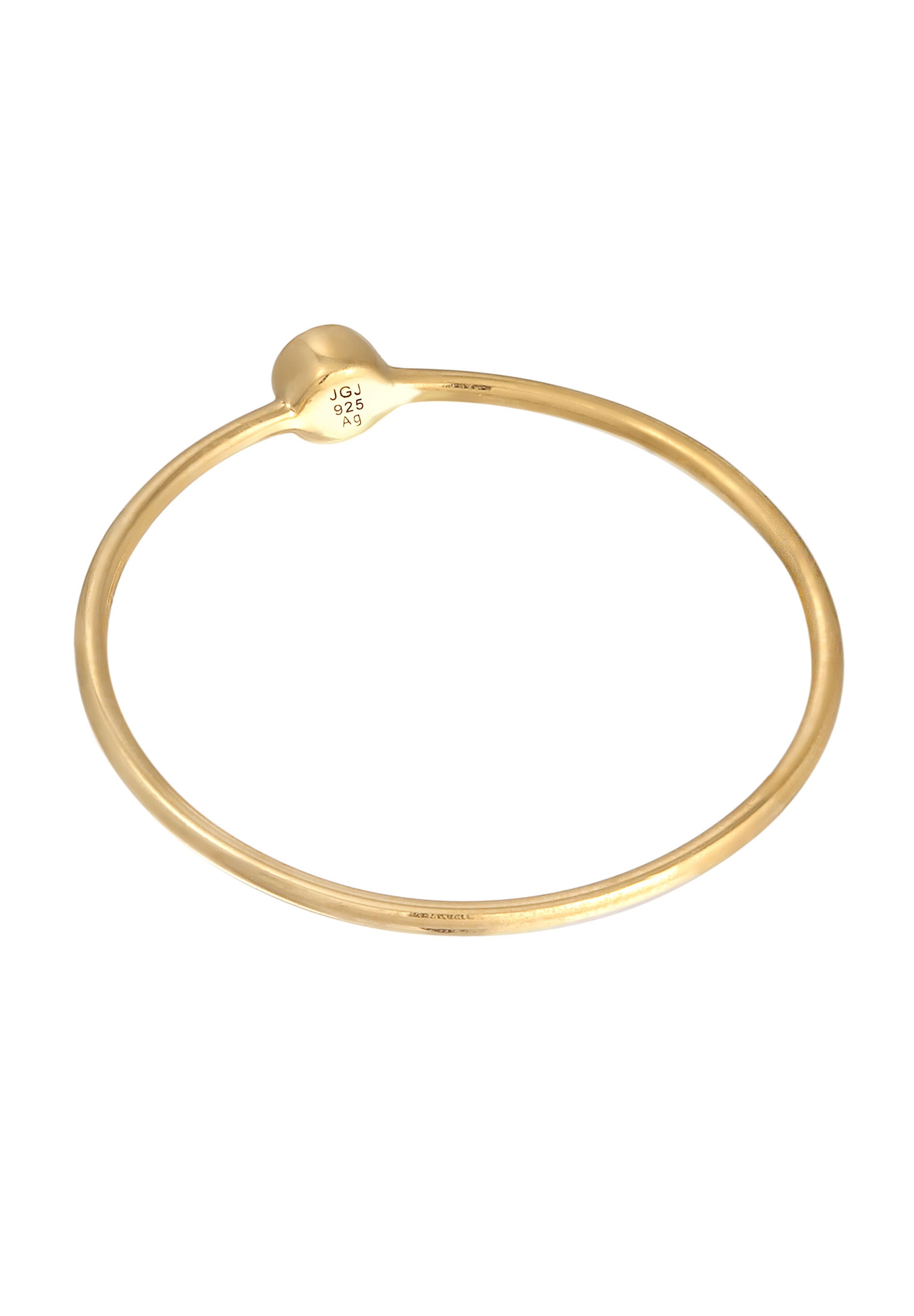Elli Silberring »Ring Stacking Kristalle 925 Silber Vergoldet«