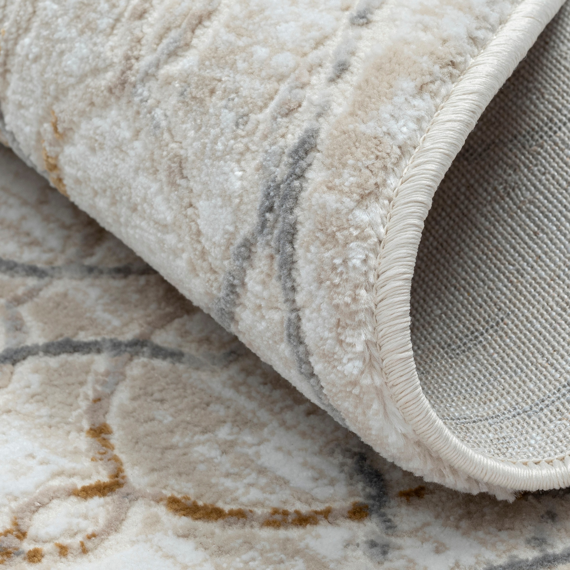 Myflair Möbel & Accessoires Teppich »My Floor Lagerräumung«, rund, 10 mm Höhe, Kurzflor, Retro-Style, besonders weich durch Microfaser