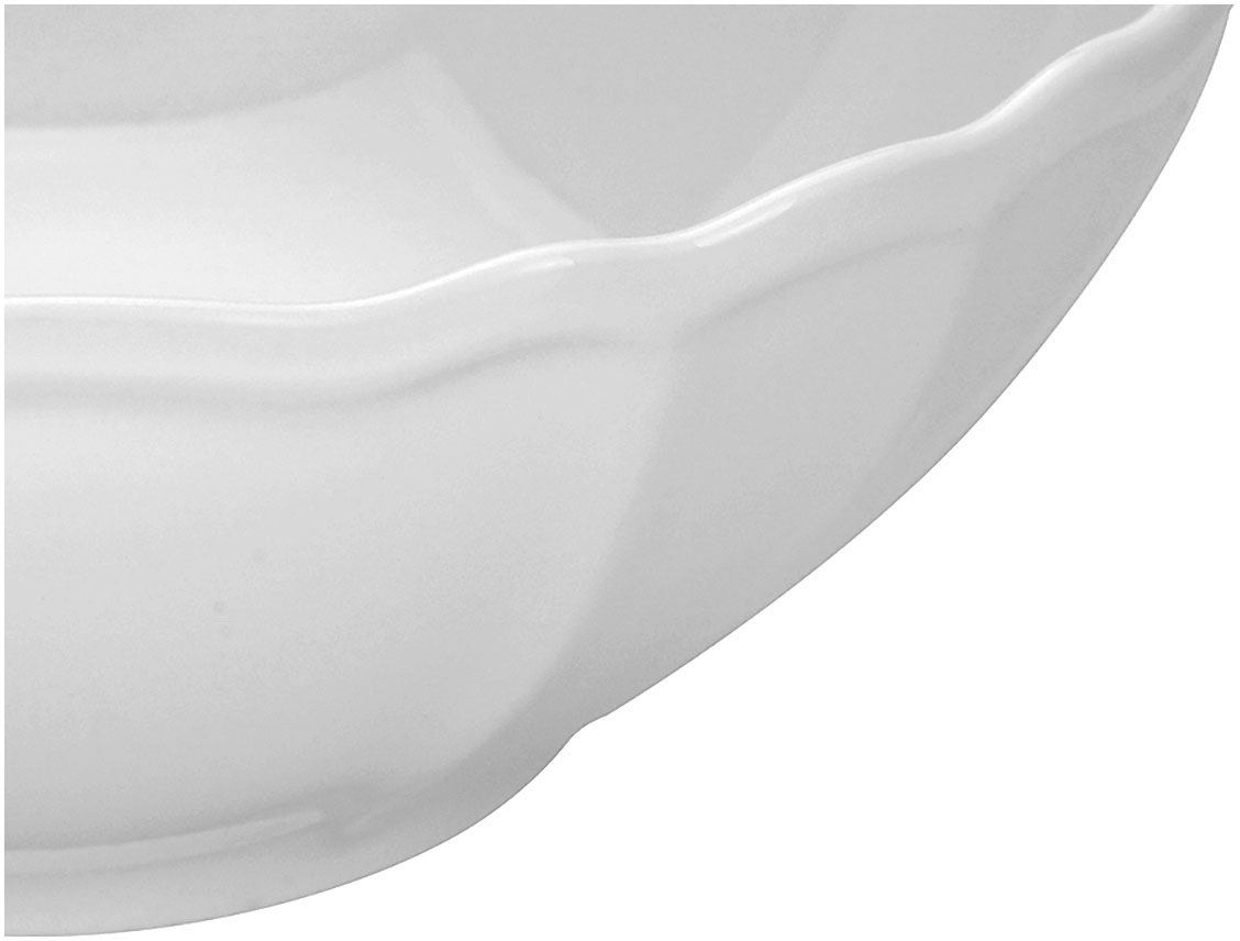 CreaTable Kombiservice »Geschirr-Set Flora«, (Set, 16 tlg., Kaffeeservice und Tafelservice im Set, für 4 Personen), Service weiß, klassische Form im Landhausstil 16 Teile, für 4 Personen
