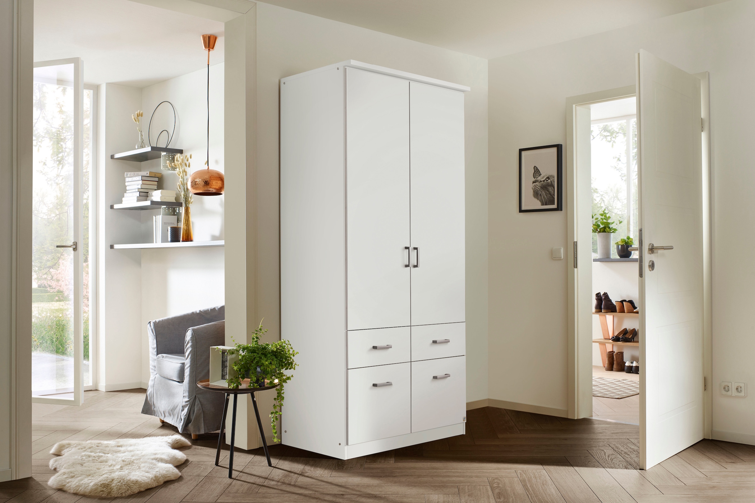 rauch Kleiderschrank »Kleiderschrank Schrank Garderobe deckenhoher Schrank BREMEN« in vielen Farben und Ausführungen MADE IN GERMANY