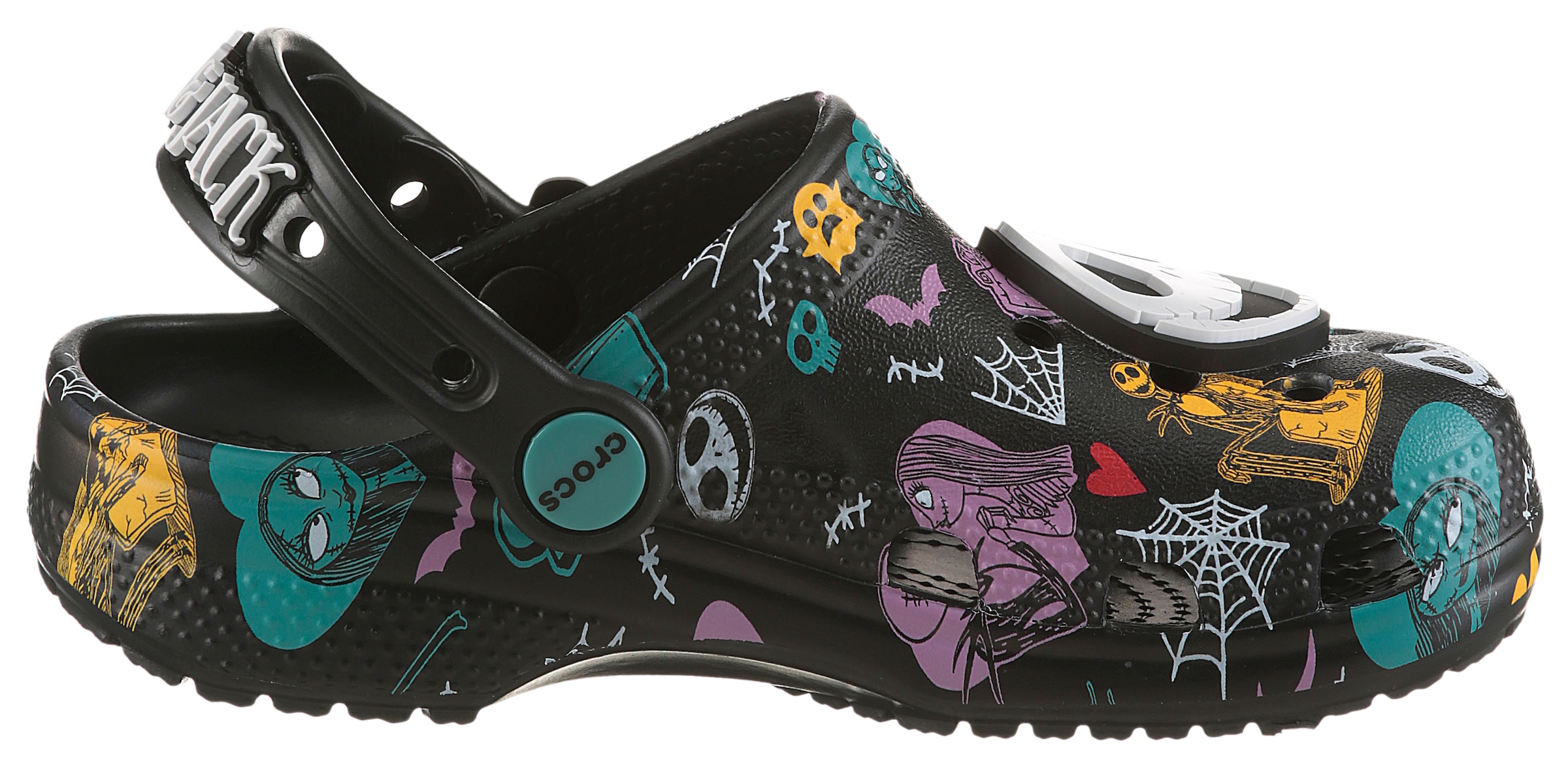 Crocs Clog »Nightmare Multi Classic Clog«, Hausschuh mit bunten Halloween-Motiven