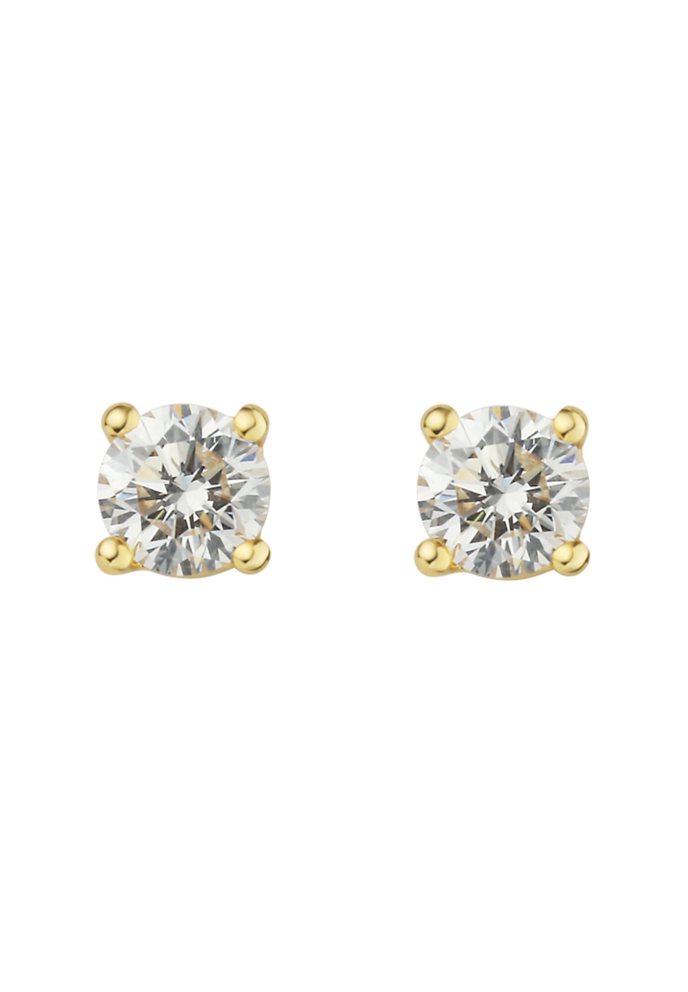 ONE ELEMENT Paar Ohrstecker »0.20 ct Diamant Brillant Ohrringe  Ohrstecker aus 750 Gelbgold«