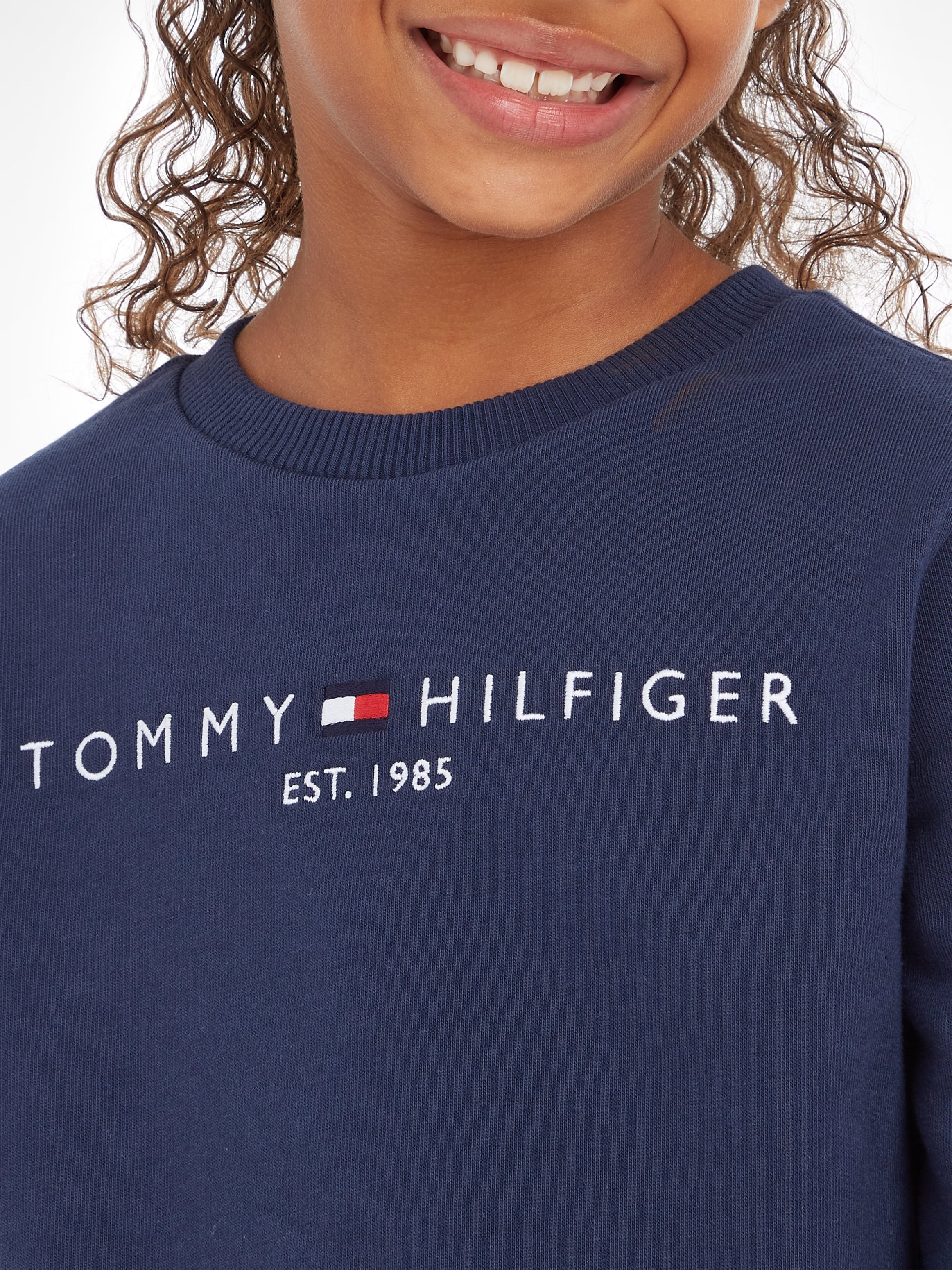 mit Hilfger OTTO »ESSENTIAL online Hilfiger bei Sweatshirt Logo- SWEATSHIRT«, Tommy Tommy Schriftzug