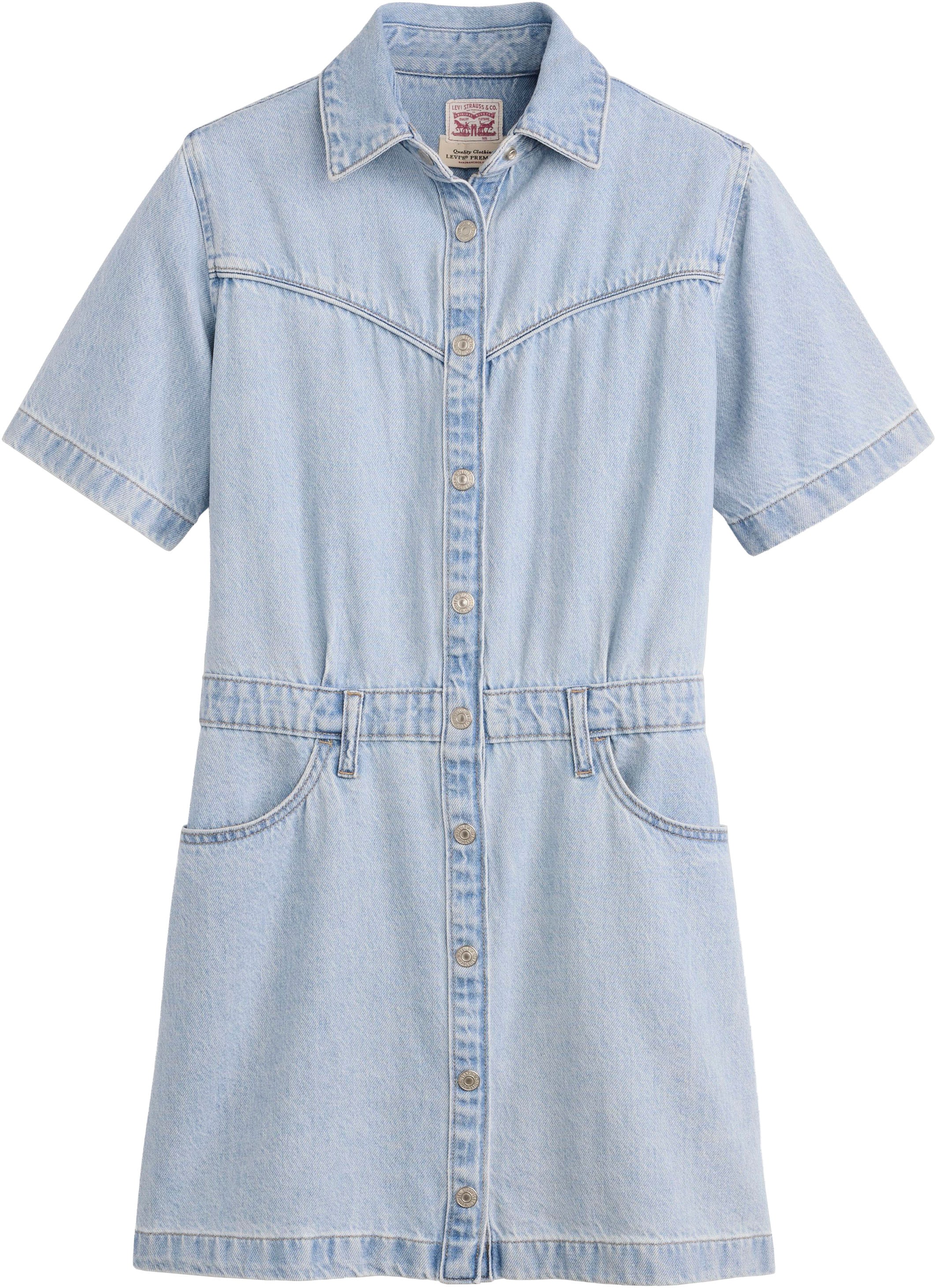 Levi's® Jeanskleid »WESTERN DRESS« Eingrifftaschen | Gesäßtaschen Durchgehender Druckknopfverschluss