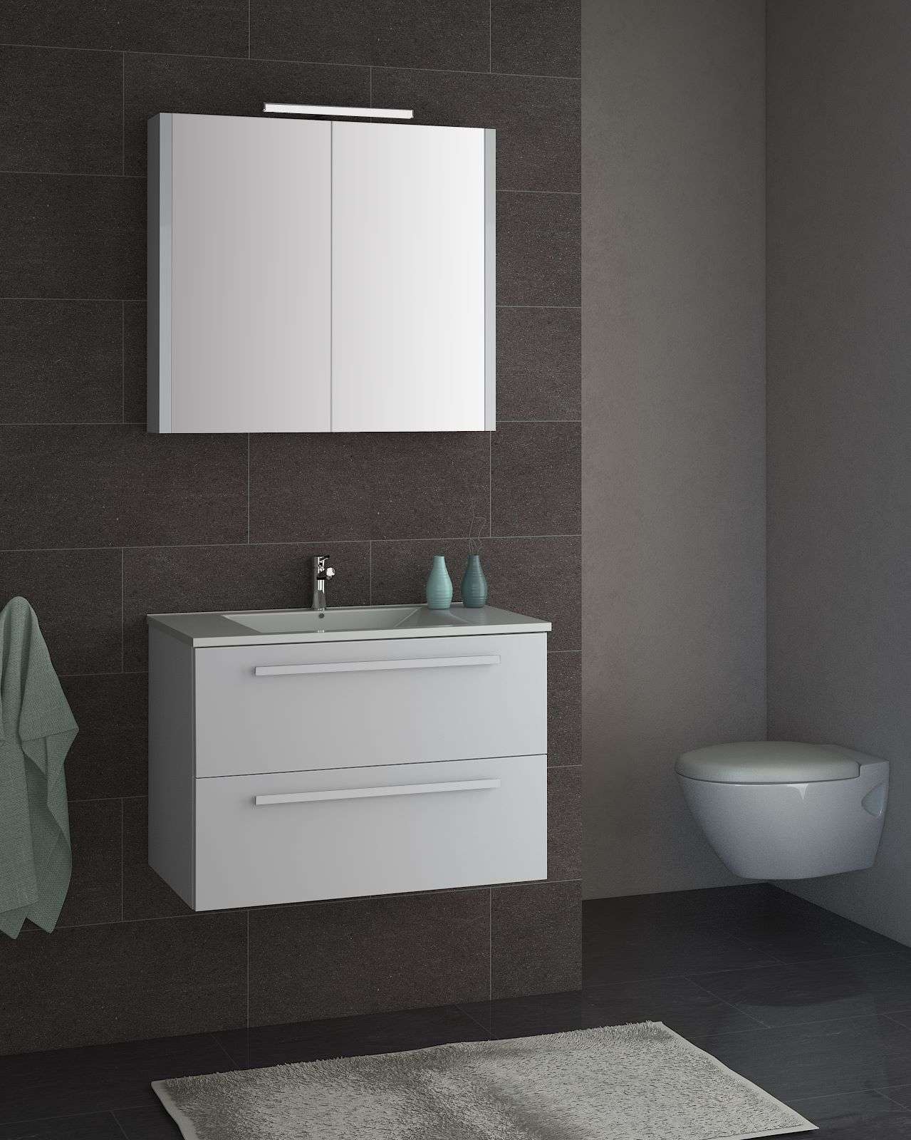 welltime Waschtisch »Serena«, Breite 81,5 cm, Soft-Close-Funktion, FSC®