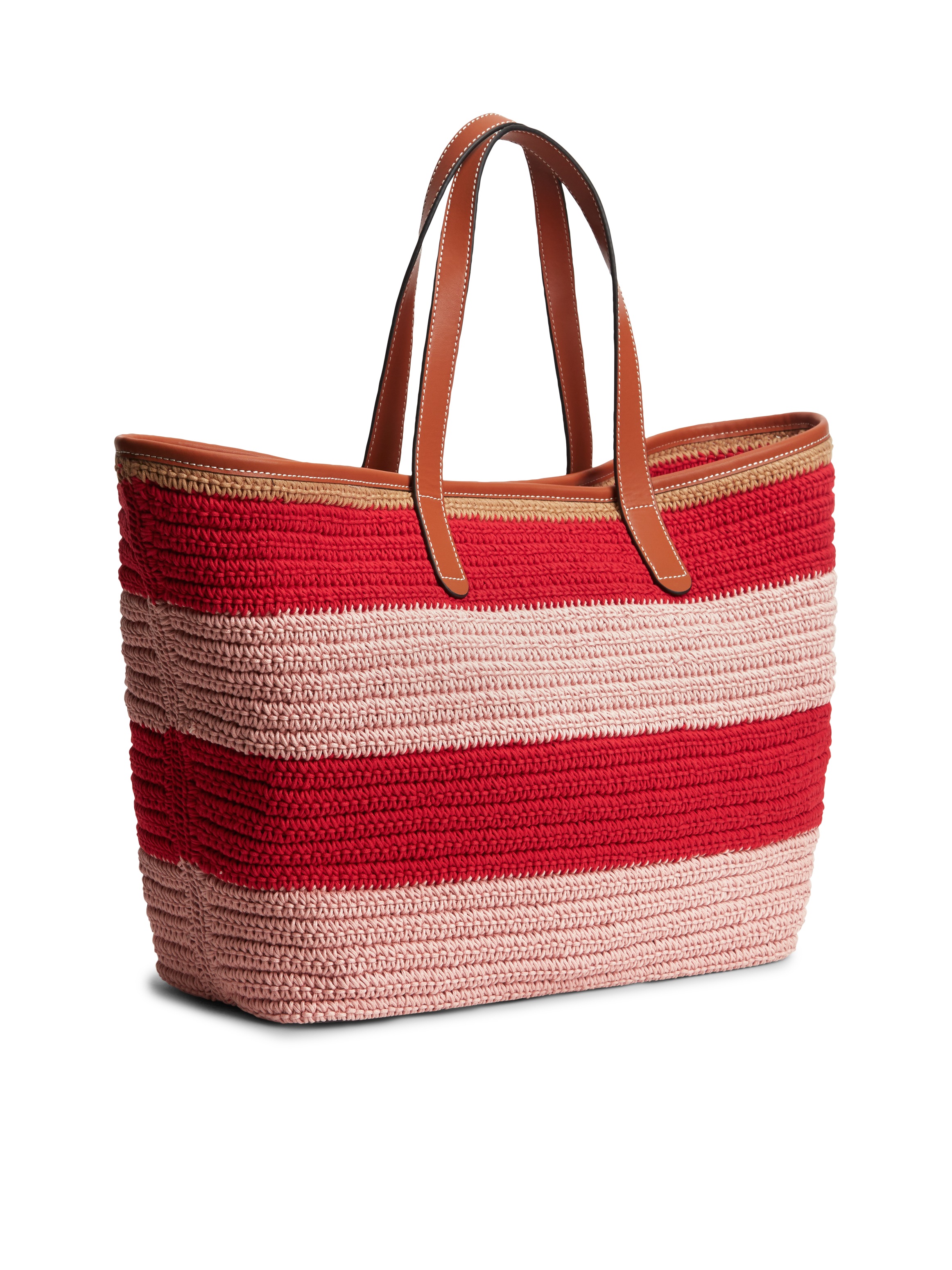 Tommy Hilfiger Tragetasche »TH NAUTICAL TOTE CROCHET STR« Damen Strandtasche mit Streifen und Logoschriftzug