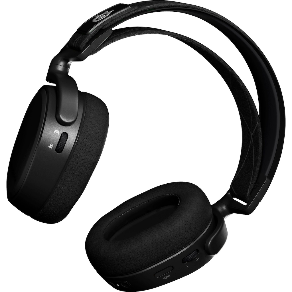 SteelSeries Gaming-Headset »Arctis 9 + Game Pass für PC«, A2DP Bluetooth-HFP-HSP-WLAN (WiFi), Rauschunterdrückung-Freisprechfunktion-integrierte Steuerung für Anrufe und Musik