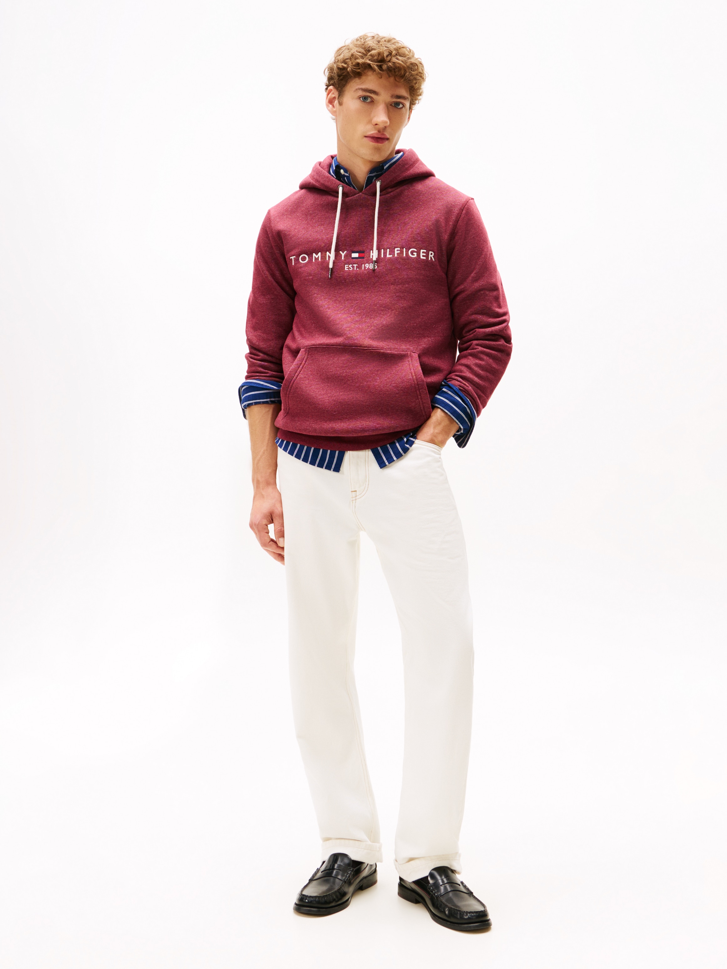 Tommy Hilfiger Kapuzensweatshirt »TOMMY LOGO HOODY«, mit Kapuze und Kängurutasche