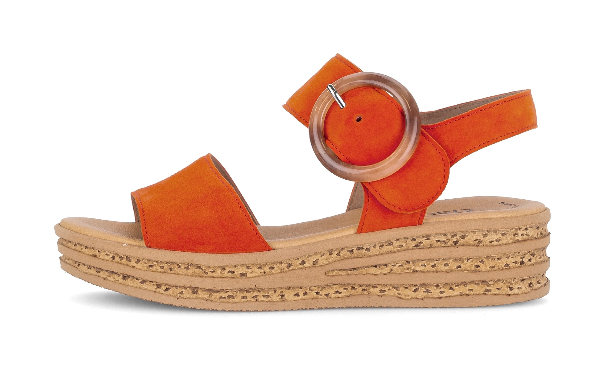 Gabor Keilsandalette, Plateau, Sommerschuh, Sandale mit trendigem Zierschnalle