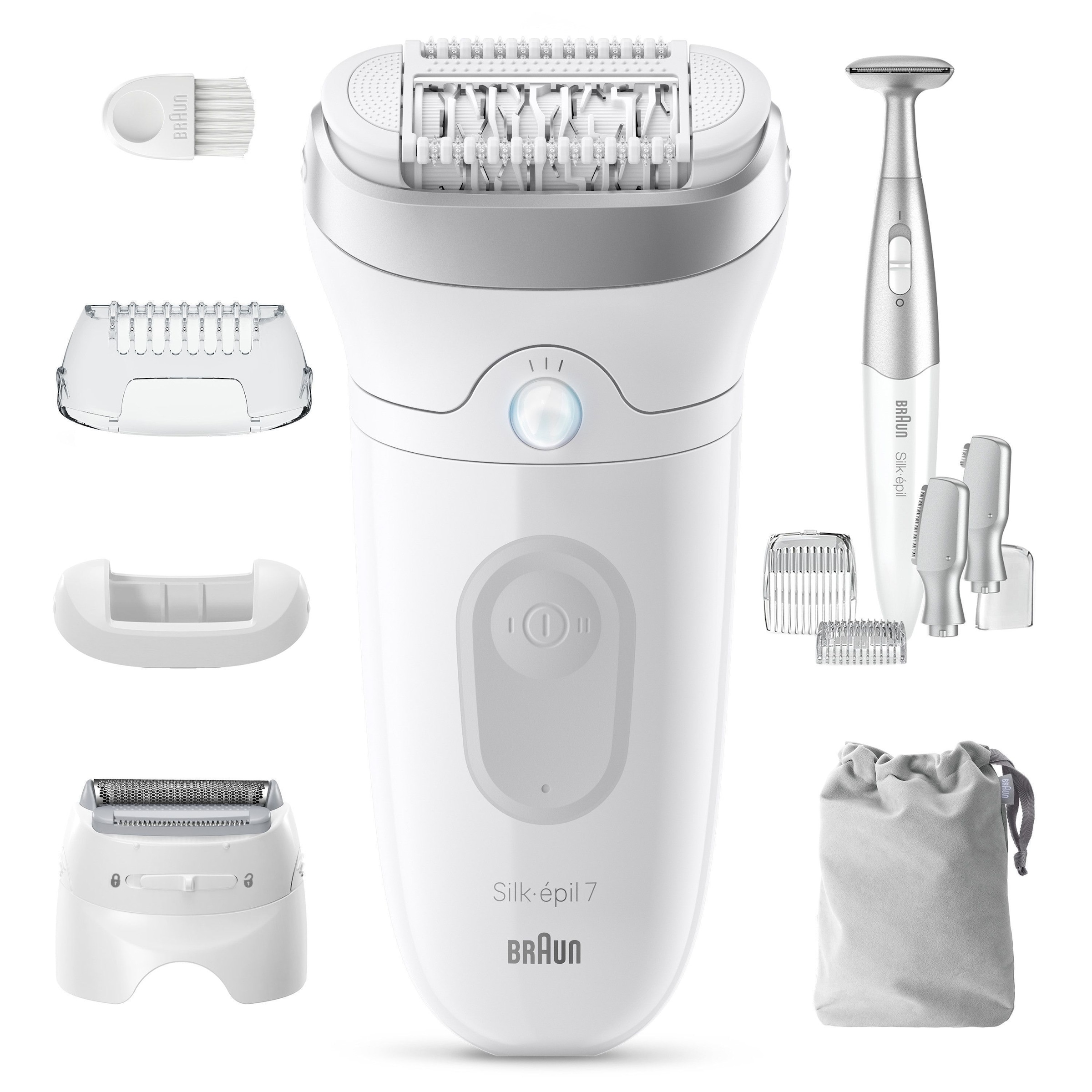 Braun Epilierer »Silk-épil 7 SE7-241« Rasier- & Trimmeraufsatz, Wet&Dry