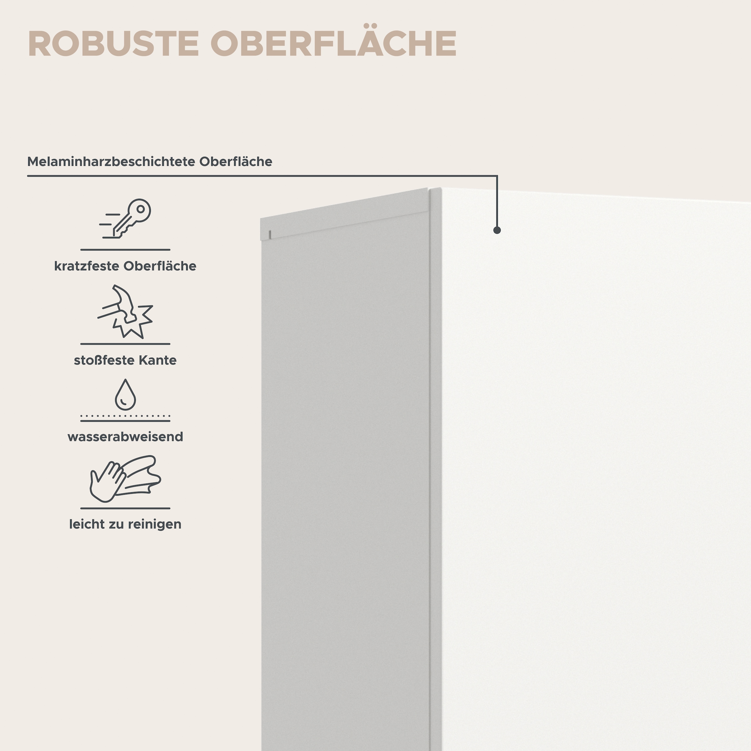 OTTO home Hängeschrank »MAOI, Höhe 166cm, 1 Tür, 2 Schubkästen, 1 offenes Fach« Badezimmerschrank, Schrank, Kommode, Midischrank, Bad, Badezimmer