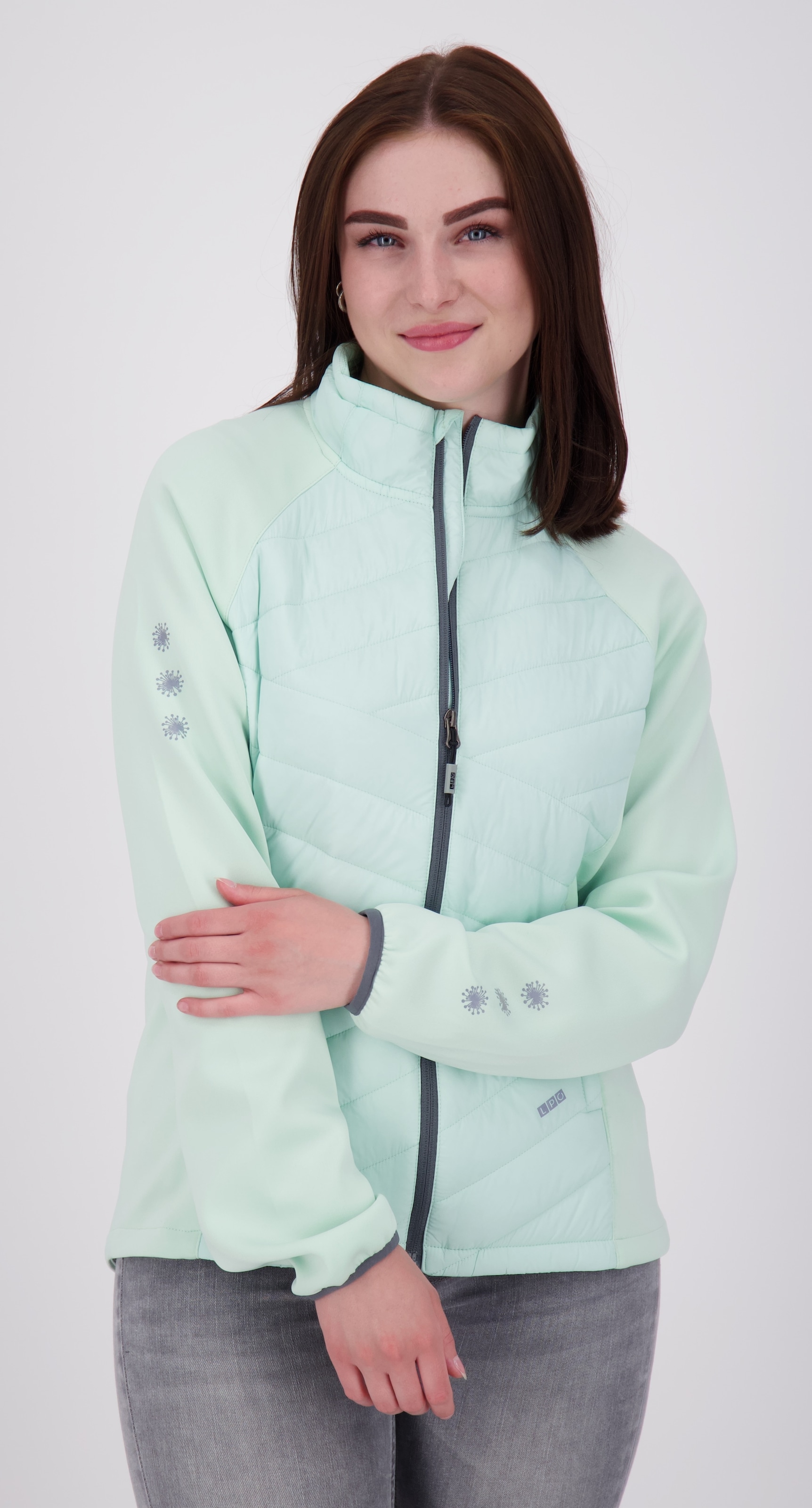 Fleecejacke »EDINA V WOMEN«, weiche Hybrid-Fleecejacke in traditioneller Optik