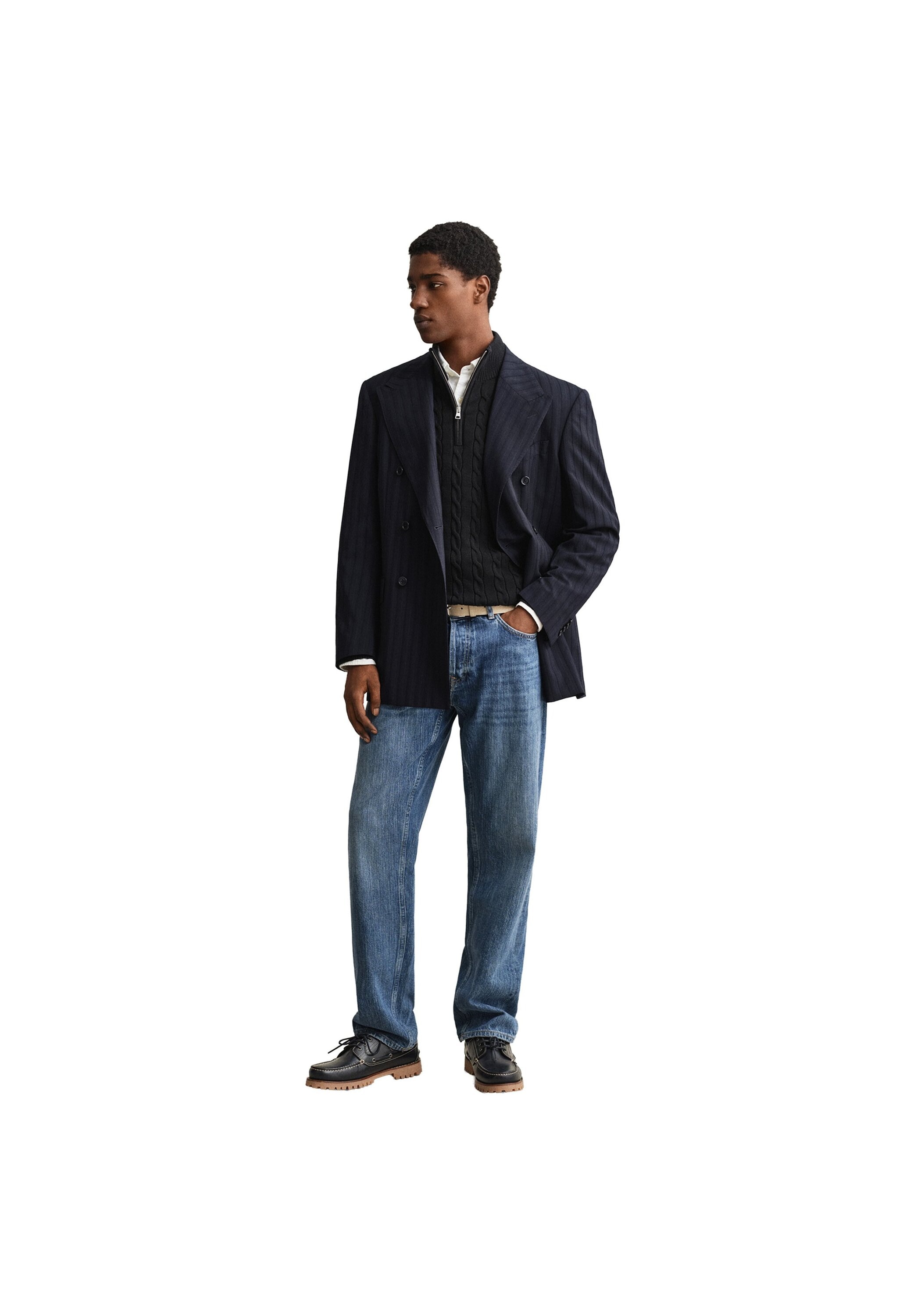 Gant Sweater »Strickpullover COTTON CABLE HALF ZIP 1er Pack«, 1 Stk.
