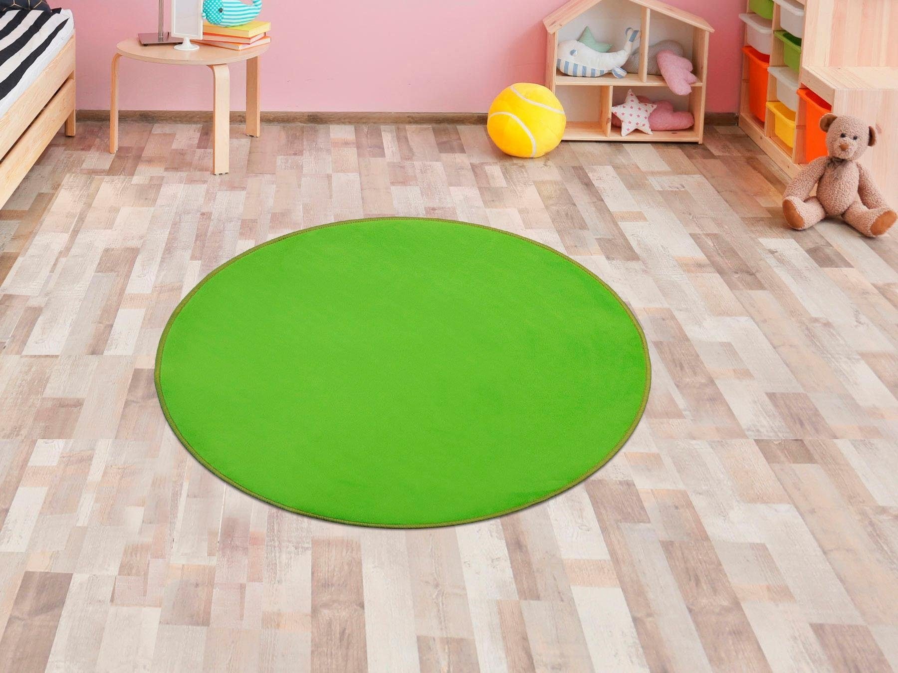 Primaflor-Ideen in Textil Kinderteppich »SITZKREIS«, rund, Spielteppich ideal im Kinderzimmer