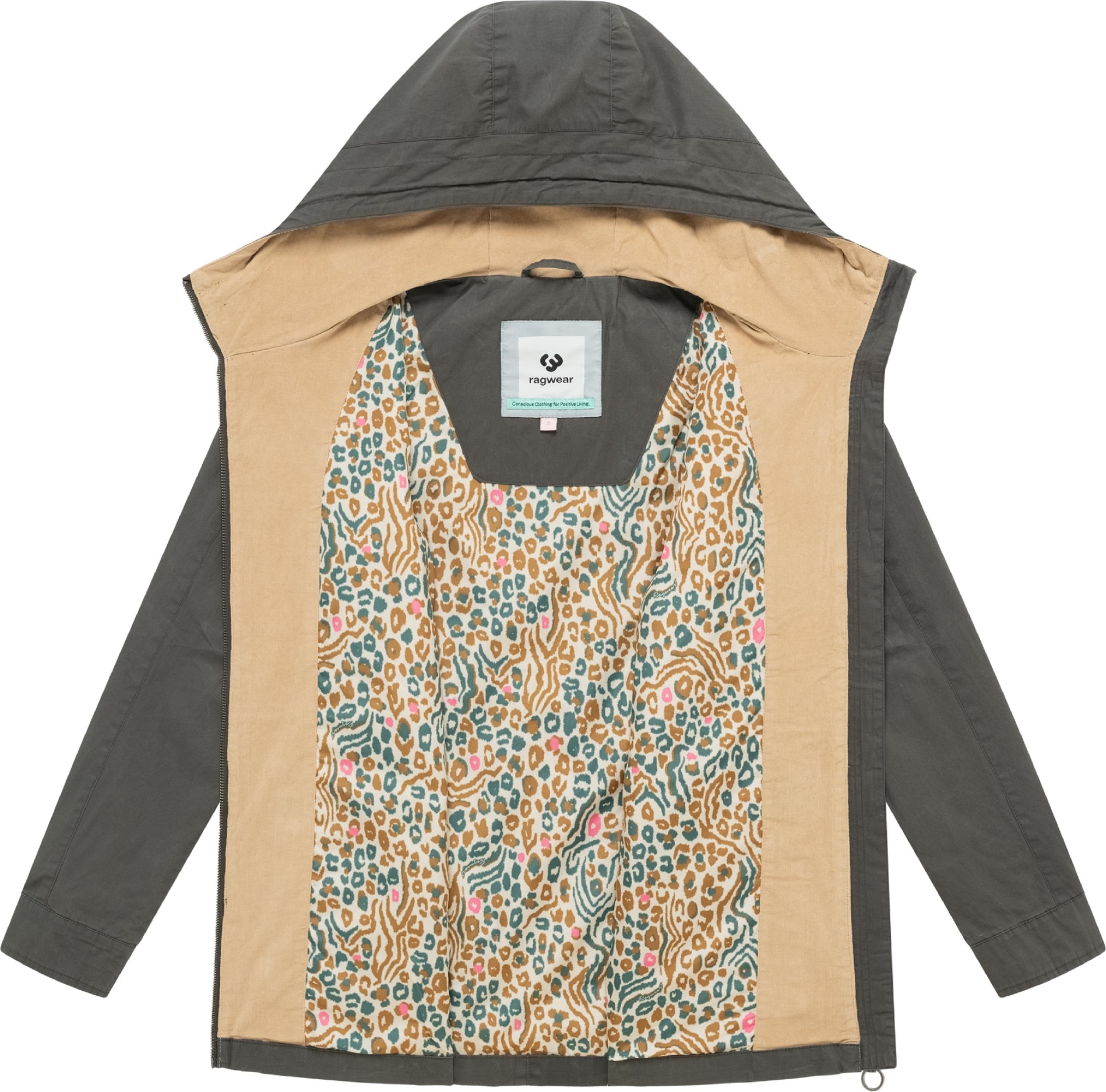 Ragwear Anorak »Anorak Lenoa Vintage« mit Kapuze Übergangsparka mit Kapuze und Taillenzugband