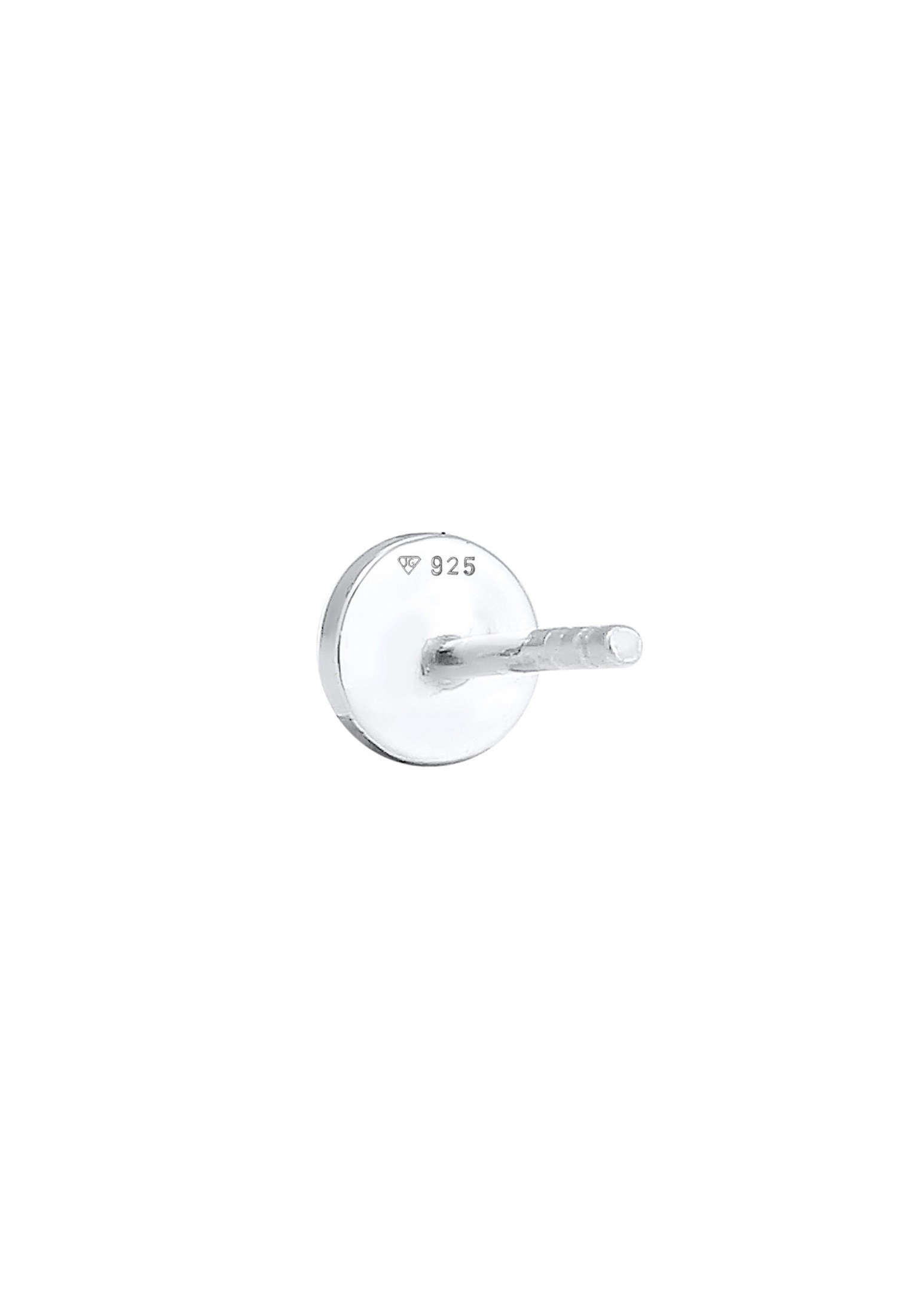 Elli Piercing-Set »Ohrringe Single Ohrstecker Plättchen Strukturiert 925 Silber«