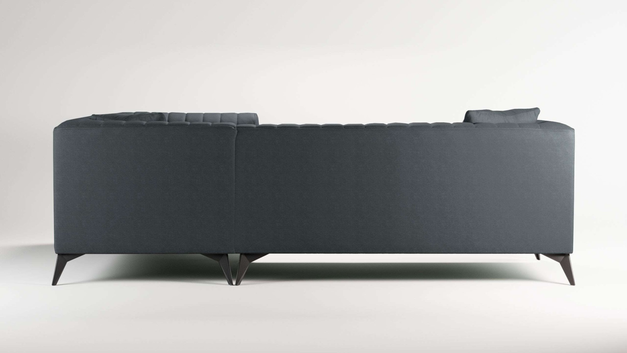 Home affaire Ecksofa »MATTHEW L-Form ideal für kleine Räume, Maße B/T/H:  240/167/74 cm« elegantes Designsofa, Steppung im Rücken, incl. Zierkissen