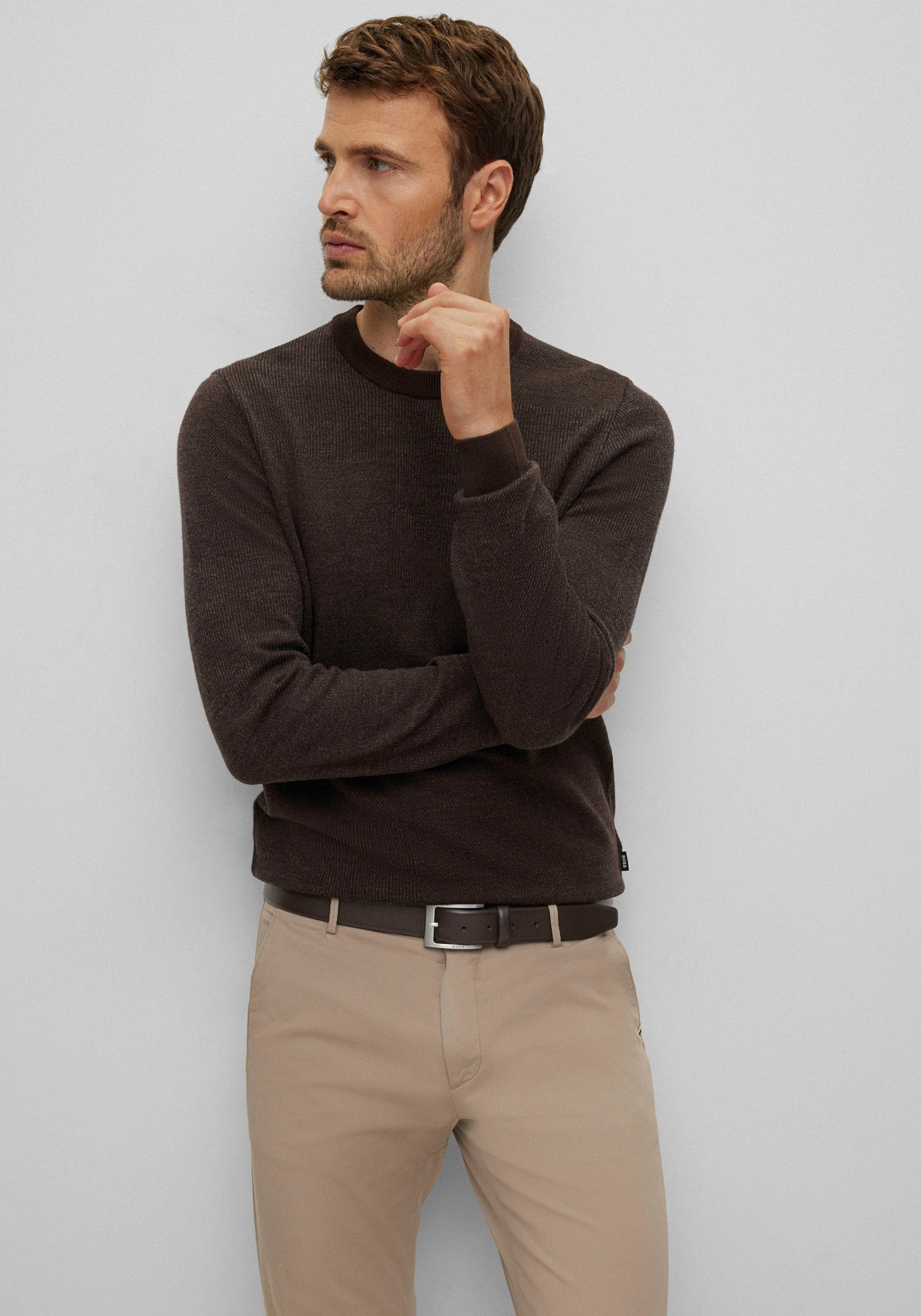 BOSS Ledergürtel aus Nappaleder mit BOSS Logo-Dornschliesse