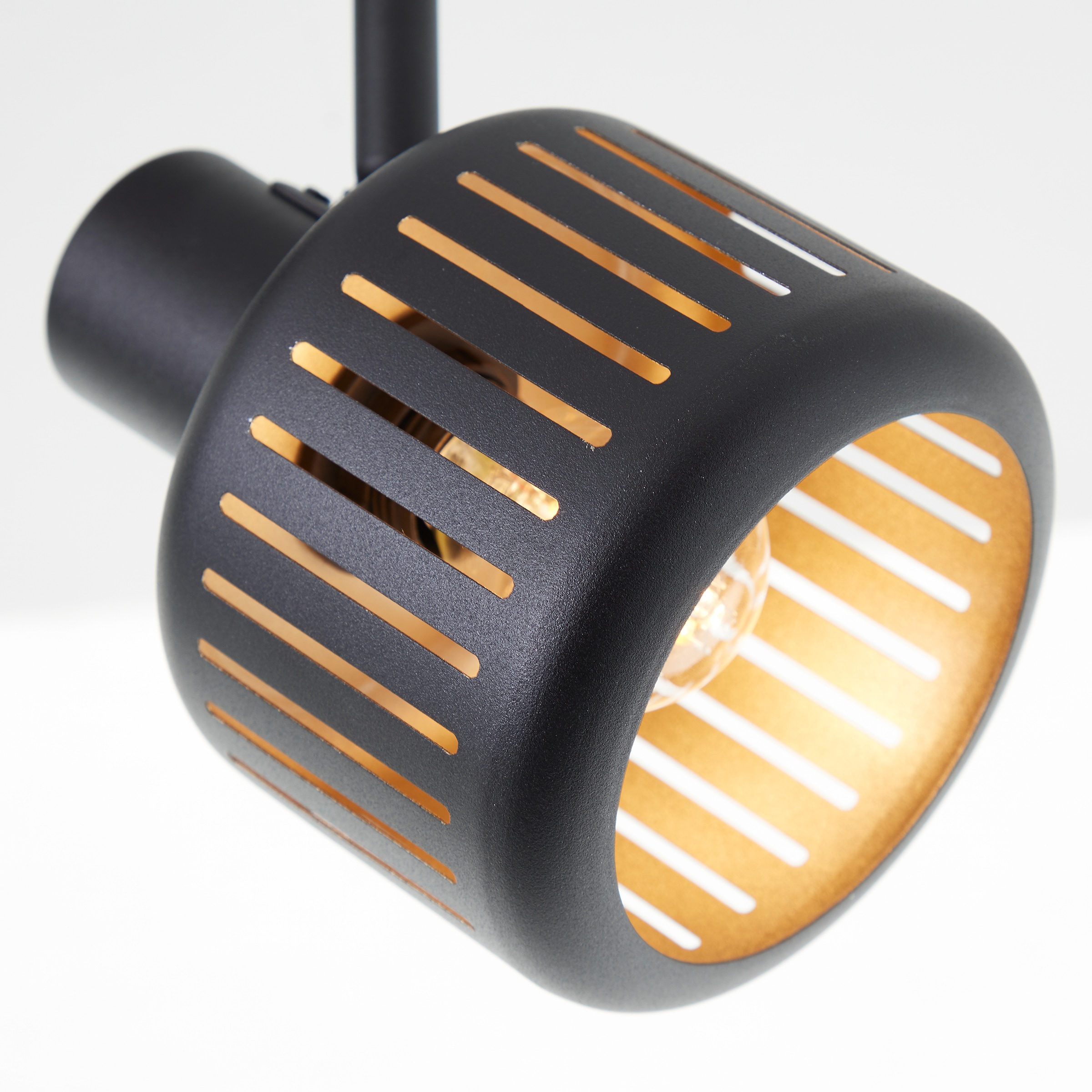 Brilliant Deckenstrahler »Tyas«, 2 flammig, Leuchtmittel E14 | ohne Leuchtmittel, Deckenspot, 23 x 39 x 11 cm, E14, schwenkbar, Aluminium, schwarz/gold