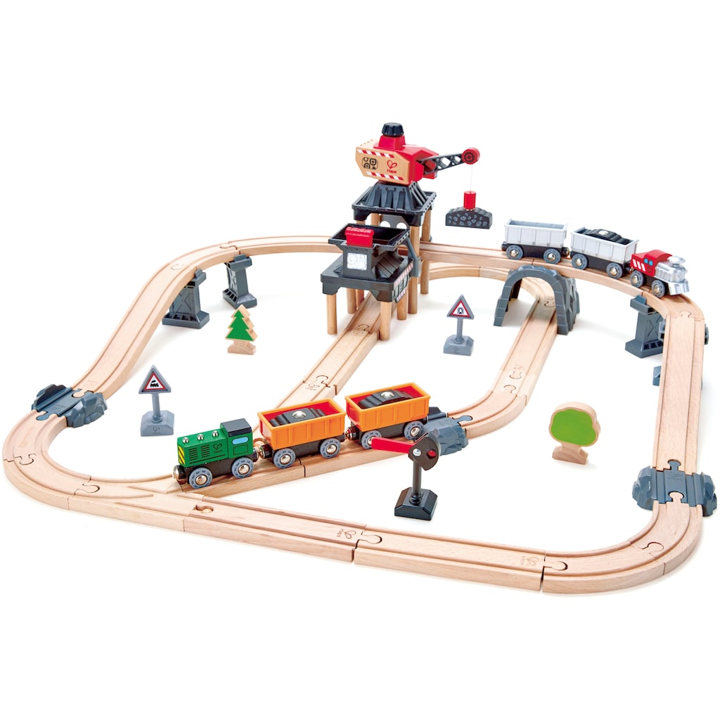 Hape Spielzeugeisenbahn-Gebäude »Bergbau-Set«, (Set, 64 tlg.)