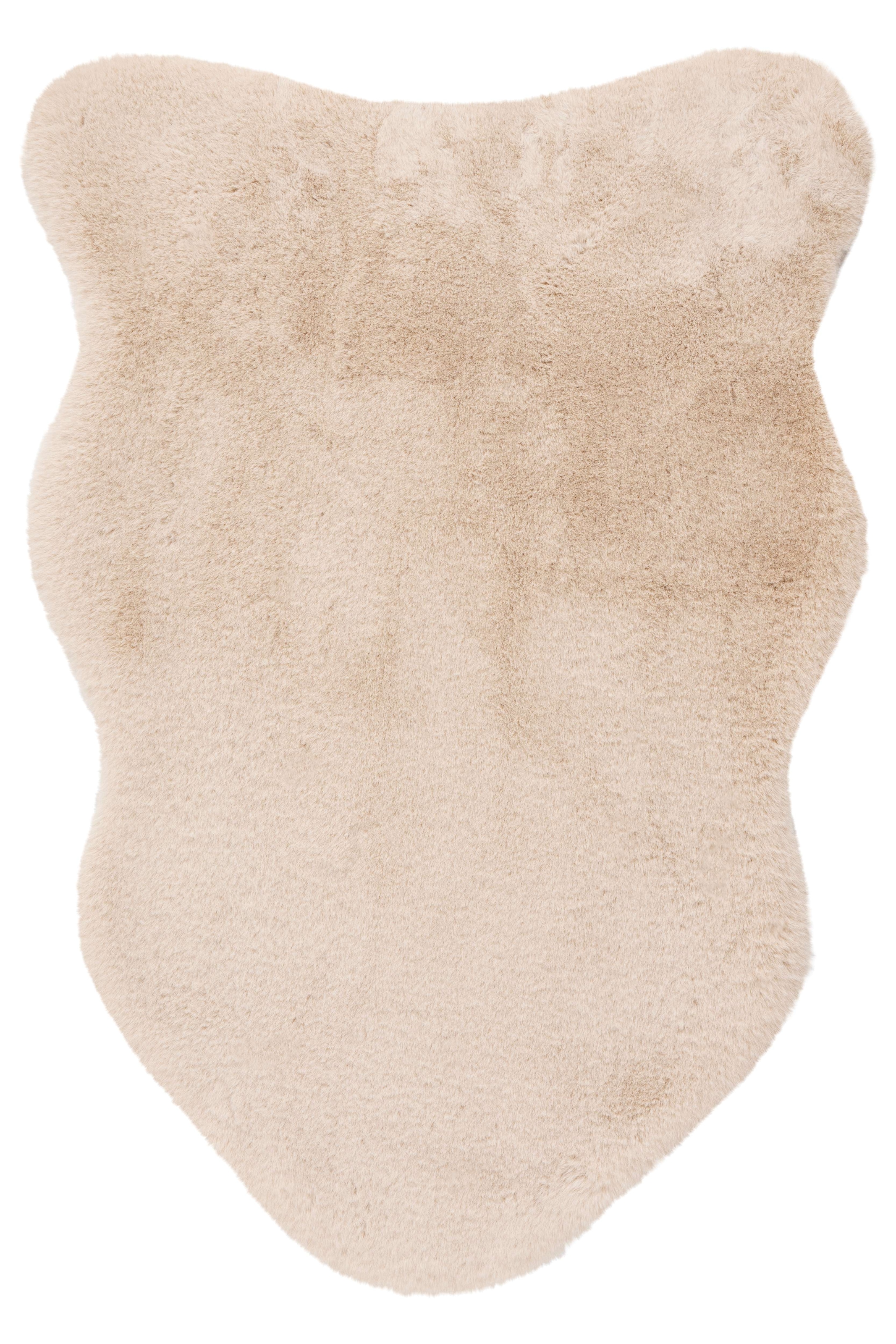 Kayoom Hochflor-Teppich »Cosy Sheepskin 525« tierfellförmig 25 mm Höhe Fell Kannichen Haptik, weich kuschelig