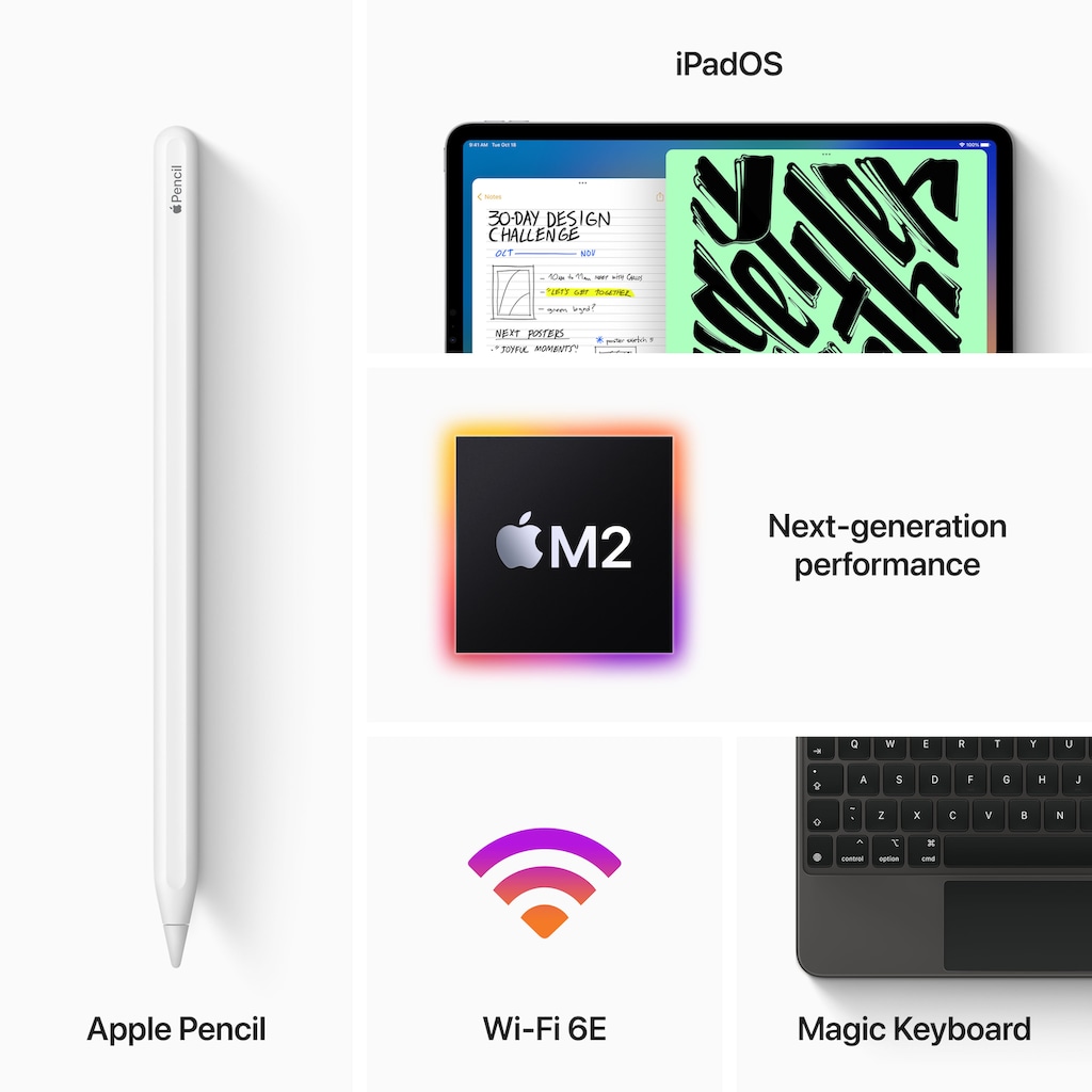 Apple Tablet »iPad Pro Wi-Fi, 512GB, 11" (4.Gen.), (2022)«, (iPadOS)