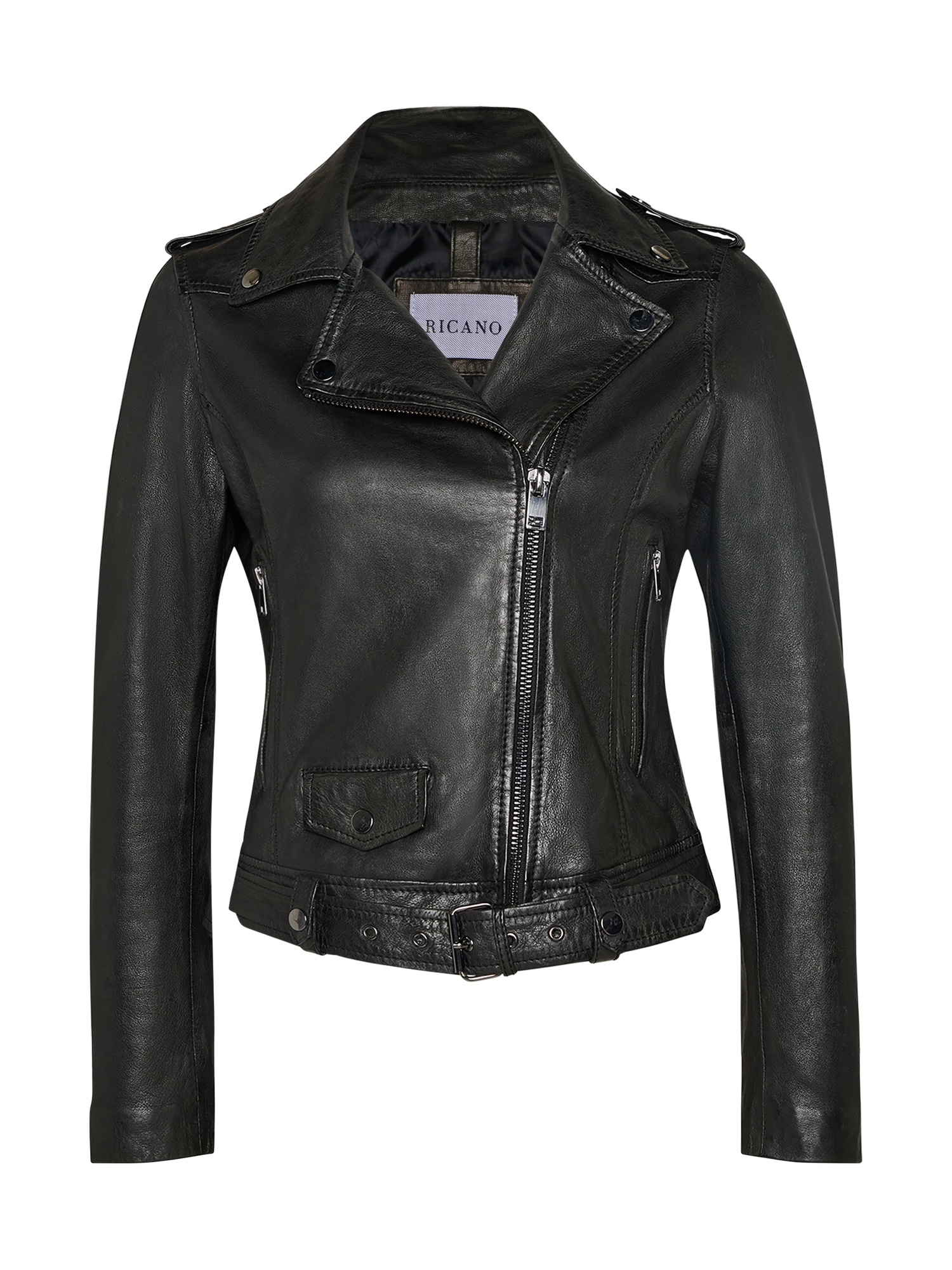 RICANO Bikerjacke »Lederjacke Maja« ohne Kapuze Handgefertigt aus echtem Leder