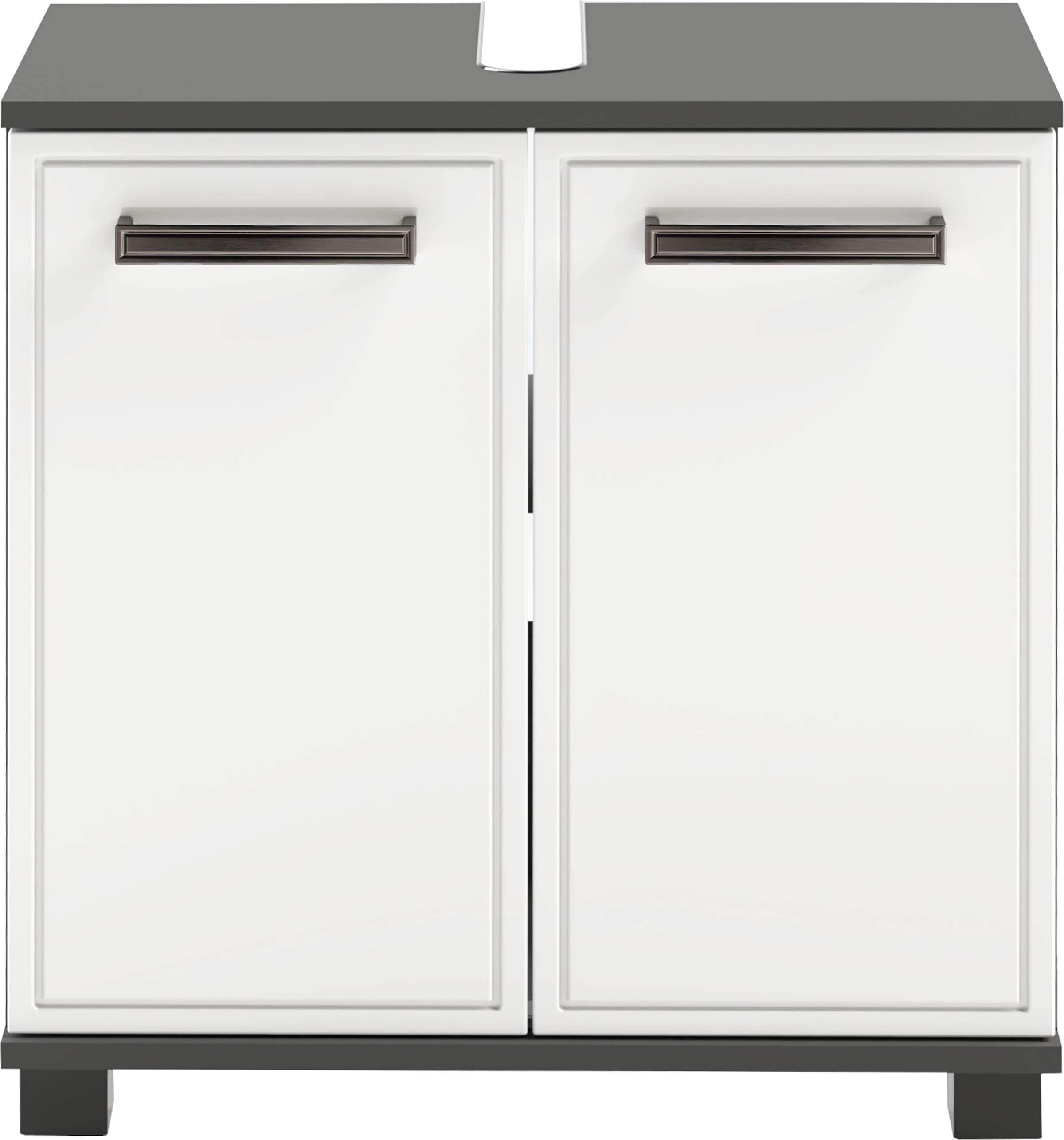 Schildmeyer Waschbeckenunterschrank »ADANA, Breite 59,8 cm, 2 Türen, Siphonausschnitt, MADE IN GERMANY« 1 Stk. tlg. tiefgezogene MDF-Fronten mit umlaufender Rahmenprägung,MADE IN GERMANY