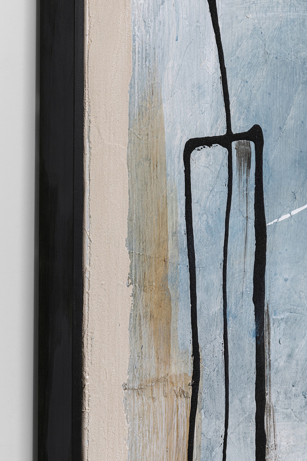 Kare Design Bild mit Rahmen »Gerahmtes Bild Dust Blau«
