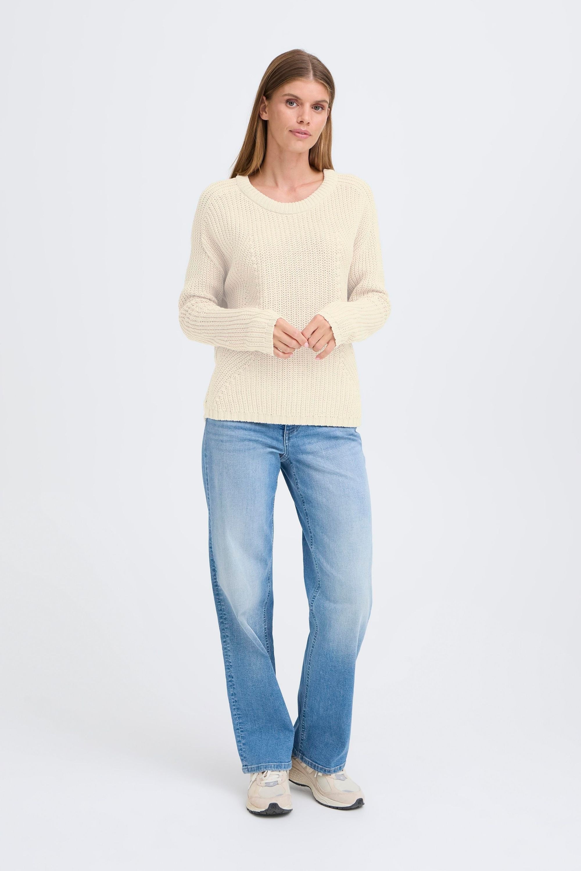 OXMO Strickfleece-Pullover »Strickpullover OXFKANNA«