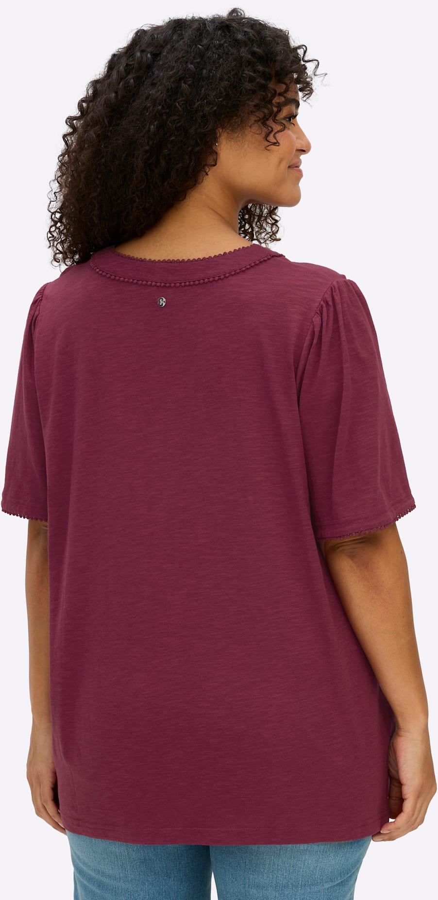 Sheego Kurzarmshirt »Halbarmshirt« 1