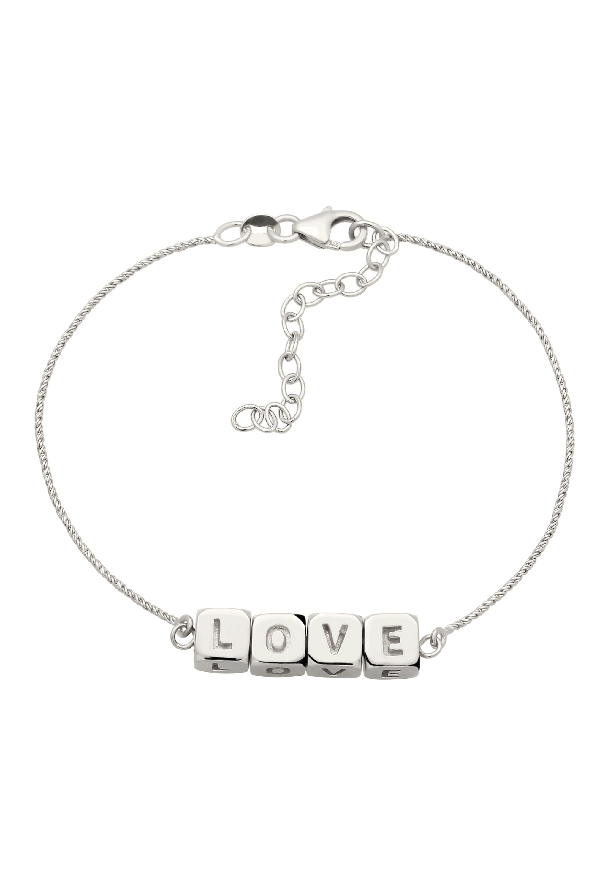 Elli Armkette »Armband Love Lettering 925 Sterling Silber«