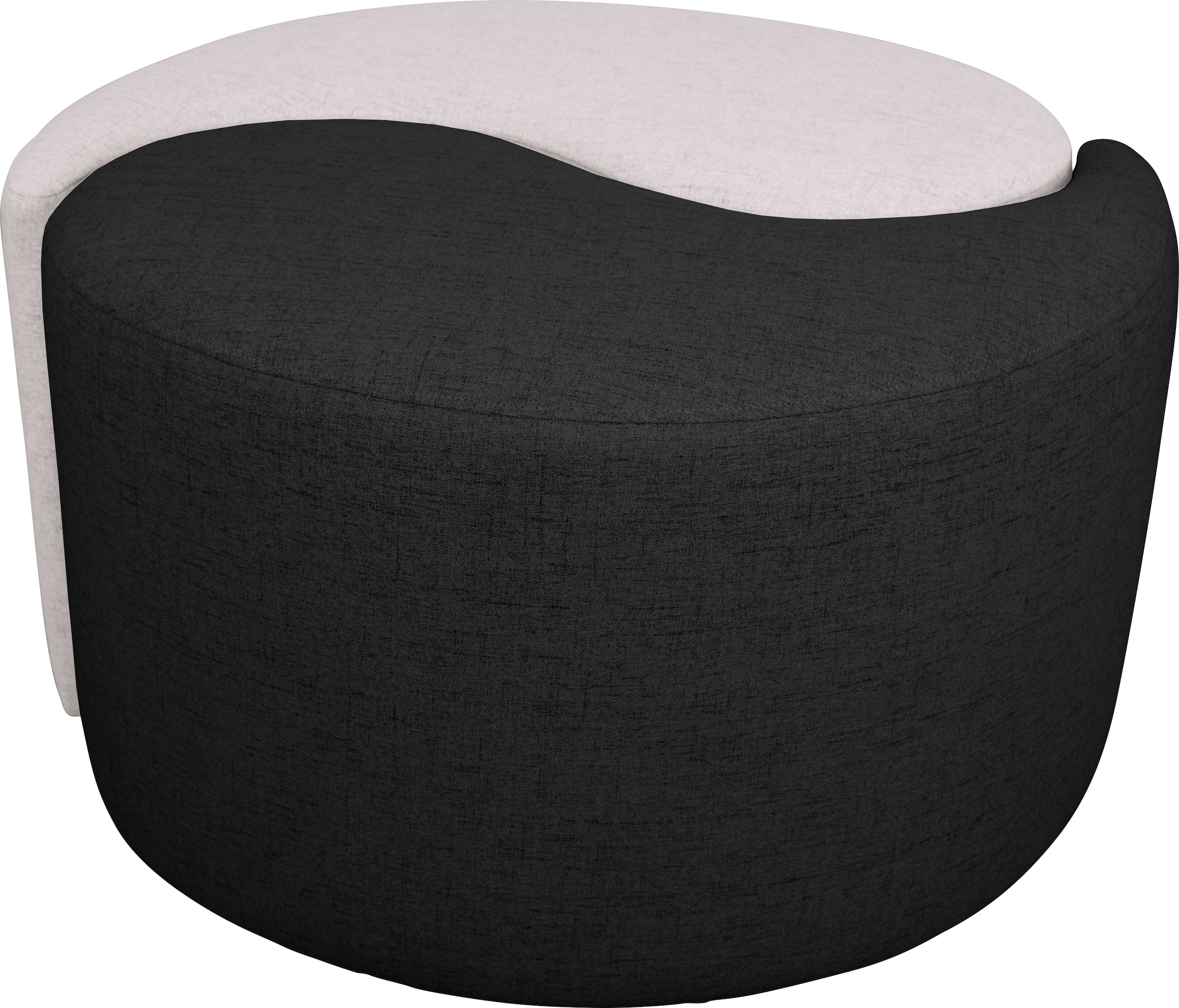 Guido Maria Kretschmer Home&Living Polsterhocker »Yin&Yang Durchmesser 82cm«, 2teilig, einzeln stellbar oder Yin-Yang-Optik