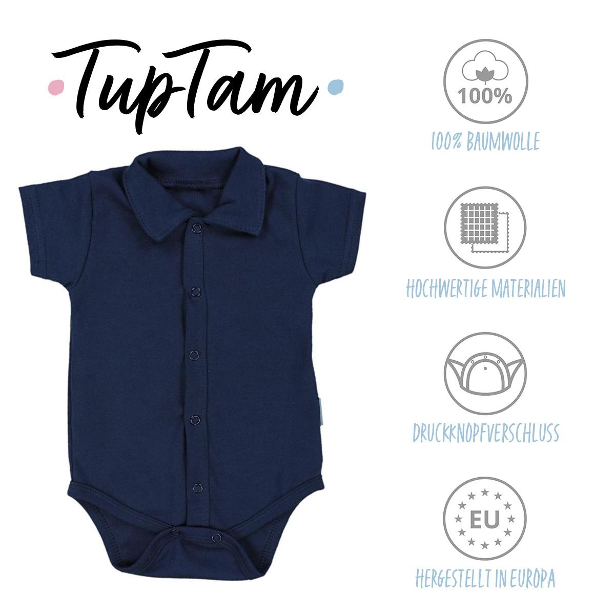 TupTam Body »Body Baby Jungen Langarm Kurzarm Body mit Kragen«