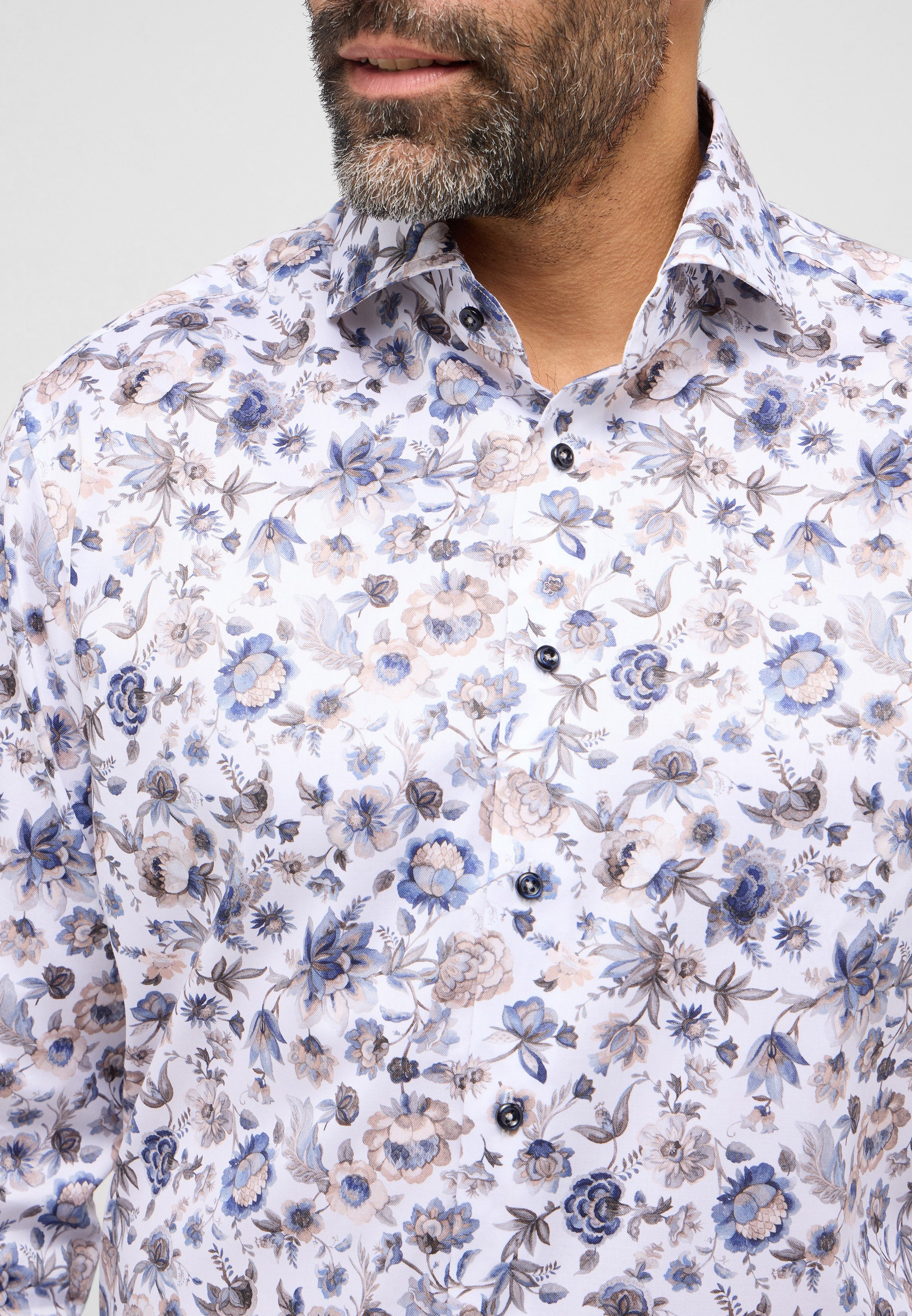 Eterna Langarmhemd »MODERN FIT«, NON IRON (bügelfrei)