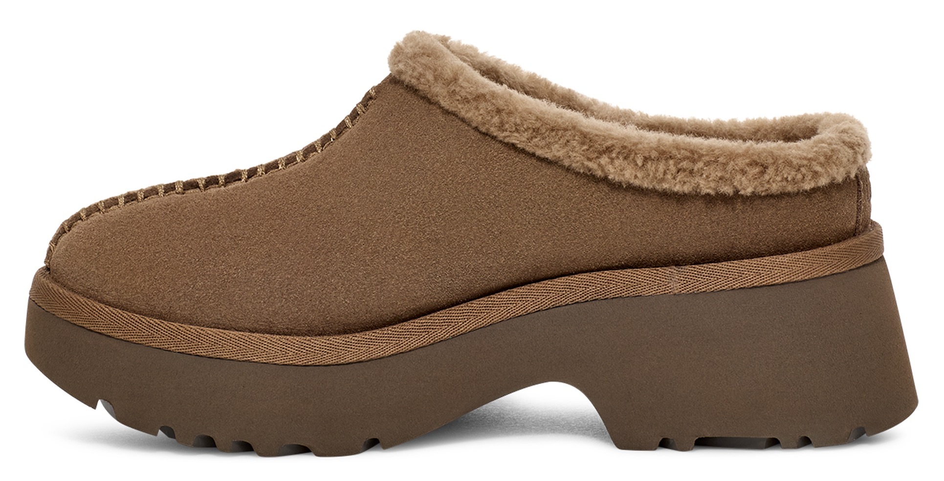 UGG Clog »NEW HEIGHTS COZY CLOG«, Mule, Flats, Pantolette, Plateau Schuh mit gepolstertem Fußbett