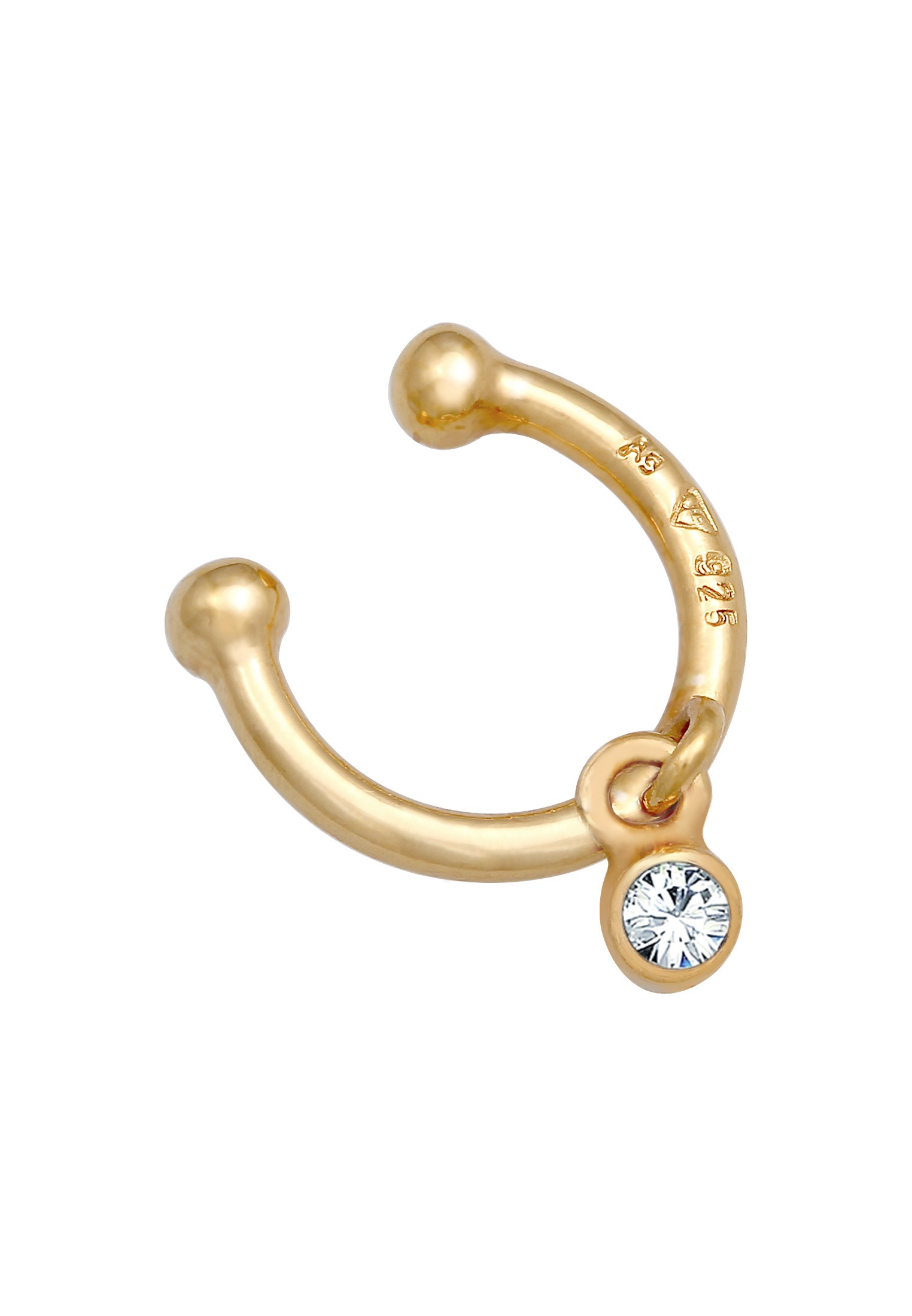 Elli Ohrklemme »Ohrringe Earcuff Kugel Elegant 925 Silber, mit Kristallen von Swarovski®«