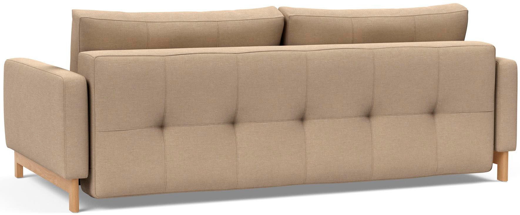 INNOVATION LIVING ™ Schlafsofa »Pyxis 3-Sitzer mit extrabreiter Bettfunktion, Skandi-Design«, Multifunktionssofa, extrabequem durch Taschenfederkern, Dauerschläfer