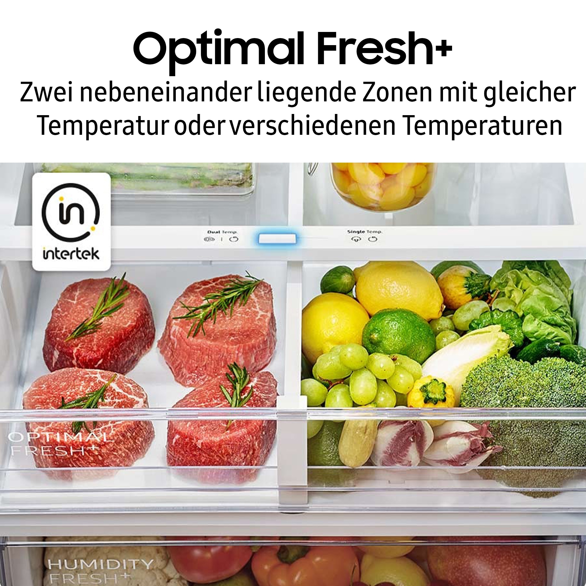 Samsung Kühl-/Gefrierkombination »RB53DG703CB1«, extra weit 75cm, NoFrost