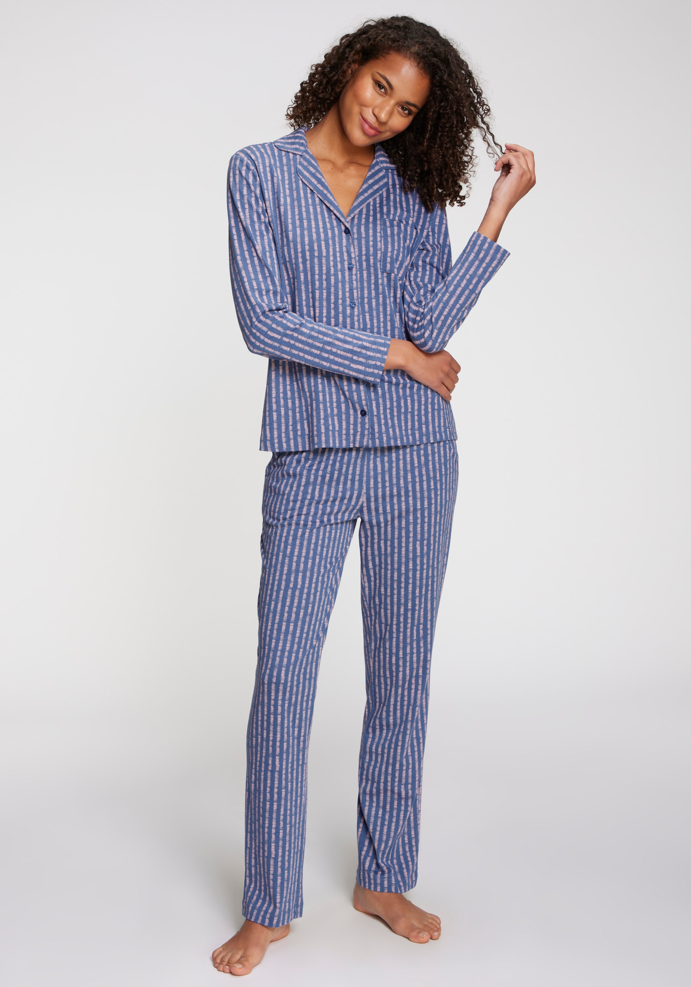 Vivance Dreams Pyjamahose, mit Schönem Allover-Muster