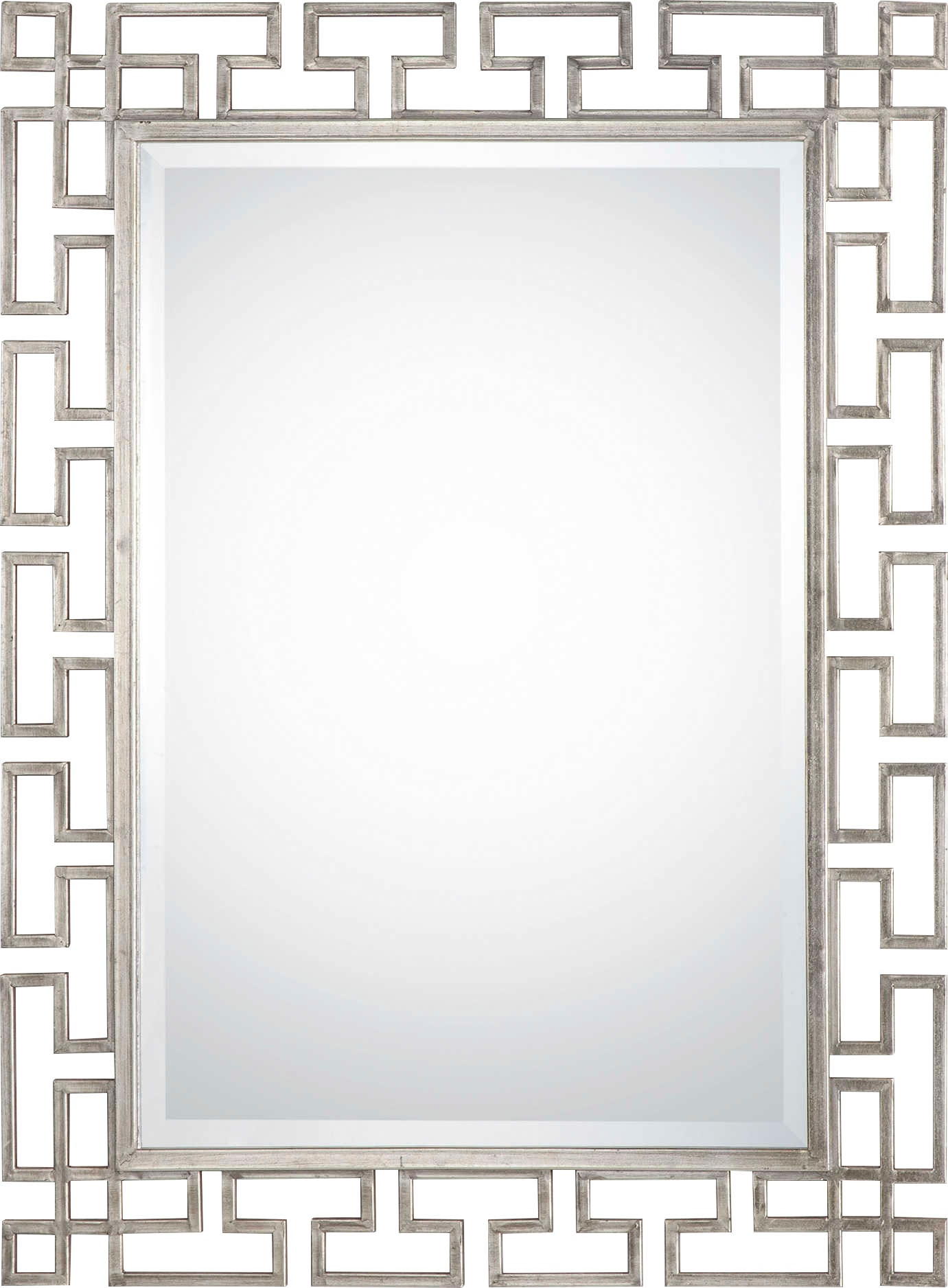 Leonique Spiegel »Sandra«, (1 St.), Wandspiegel, Silber, Verzierungen, Facette, Design, 84x114