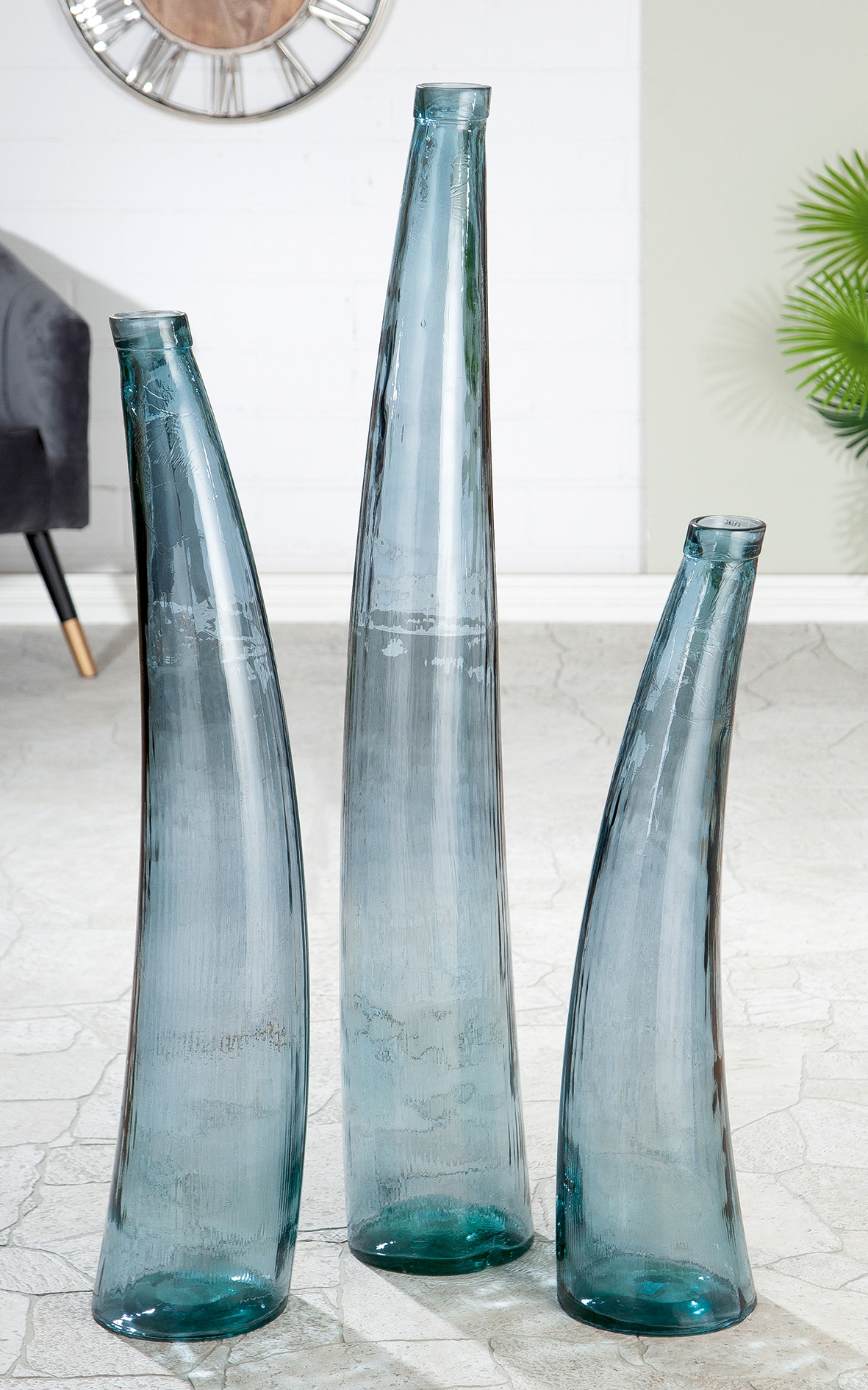 GILDE Bodenvase »Corno«, (1 St.), aus Glas, Höhe ca. 80 cm im OTTO Online  Shop