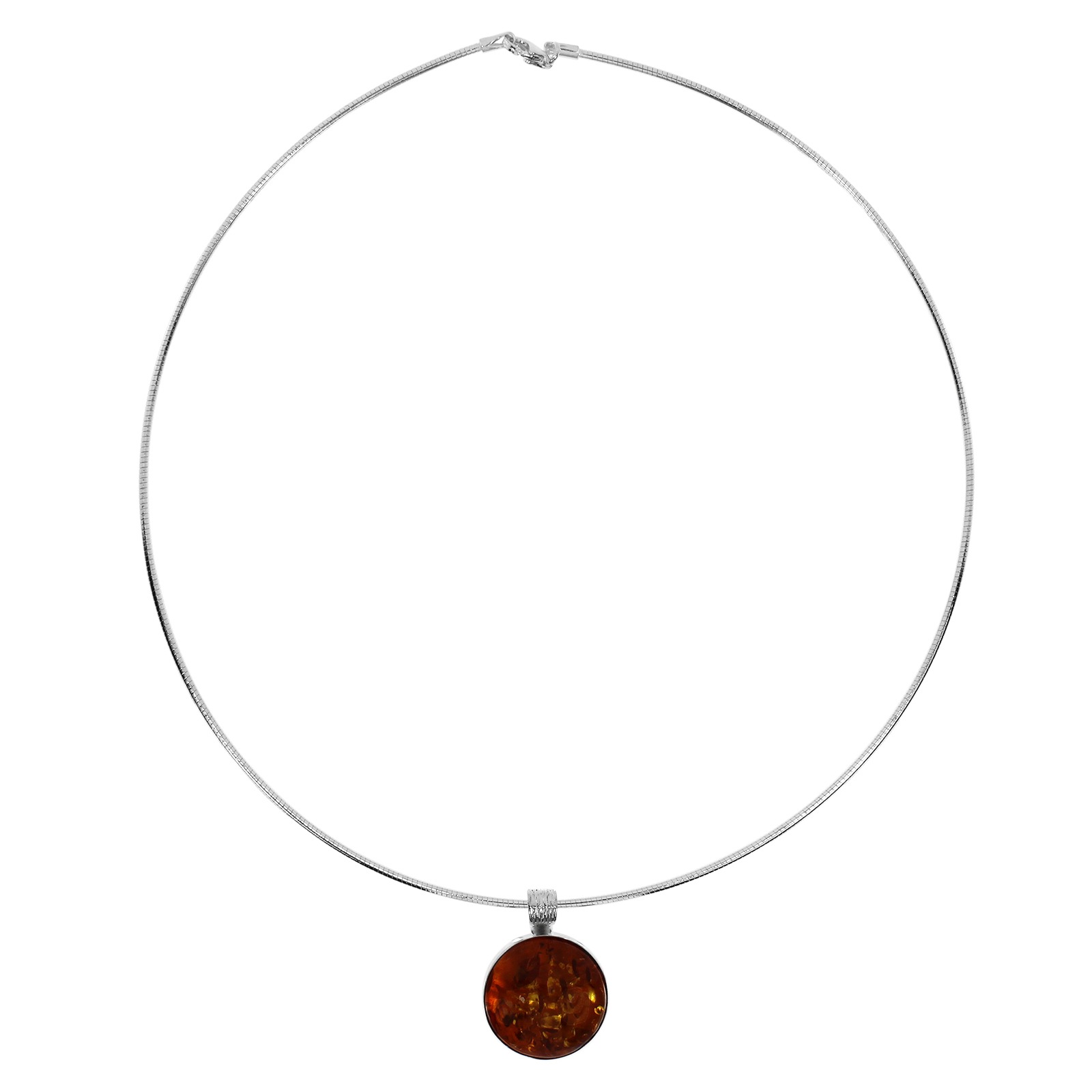 OSTSEE-SCHMUCK Kette mit Anhänger »- Classic 19 mm - Silber 925/000 - Bernstein«