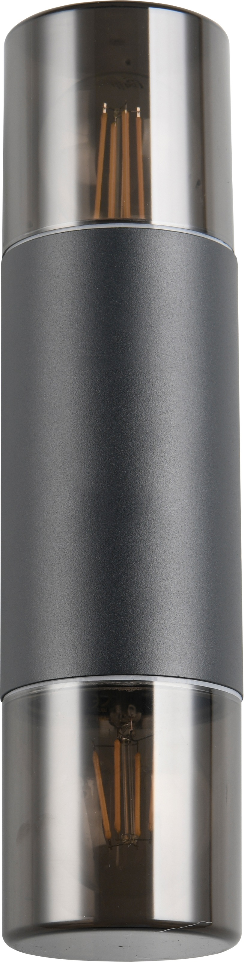 TRIO Leuchten Außen-Wandleuchte »HOOSIC, Outdoor Wandlampe exkl 1x E27 max 28W, Hauswand-Leuchte« E27 1 Stk. warmweiß - kaltweiß Garten Wandleuchte IP44, Kunststoff Schirm rauchfarbig