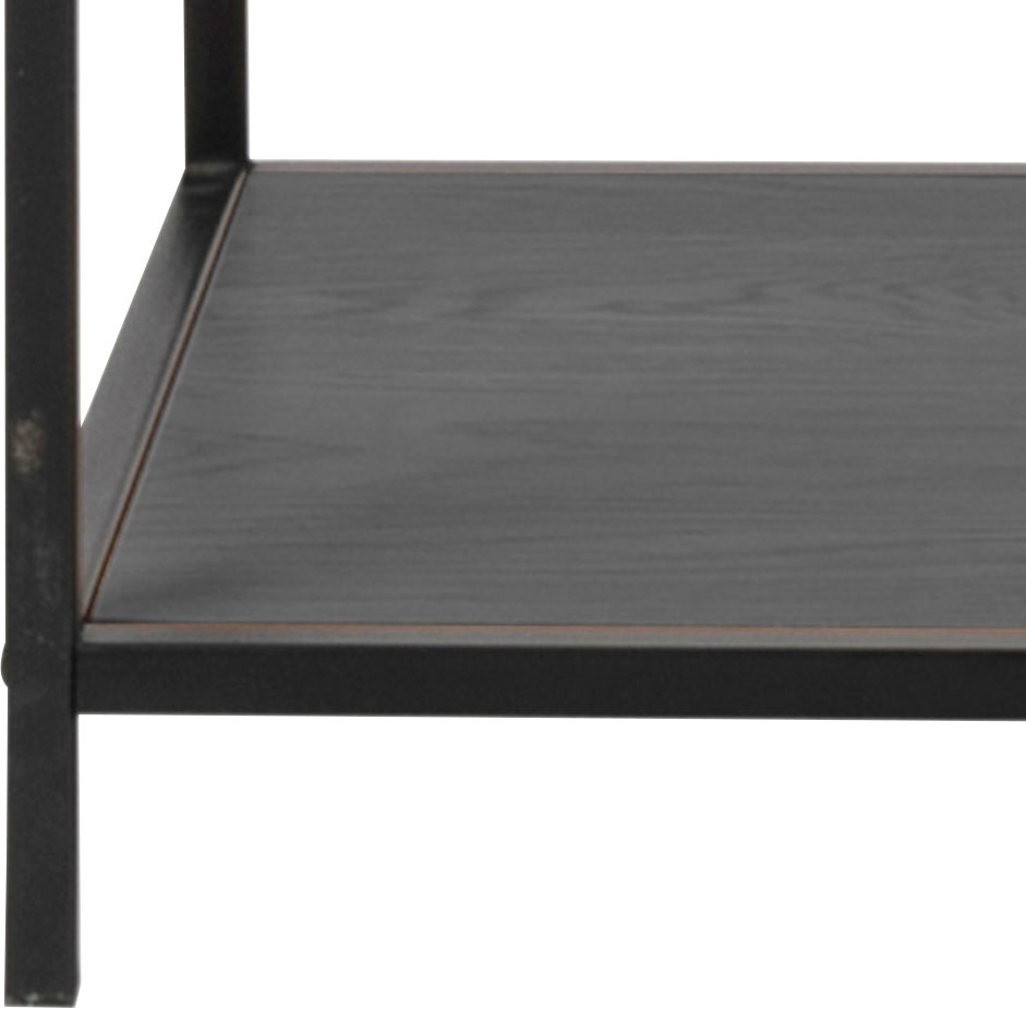 ACTONA GROUP Bücherregal, Metallgestell, modernes Design, 5 Einlegeböden, asymmetrische Details