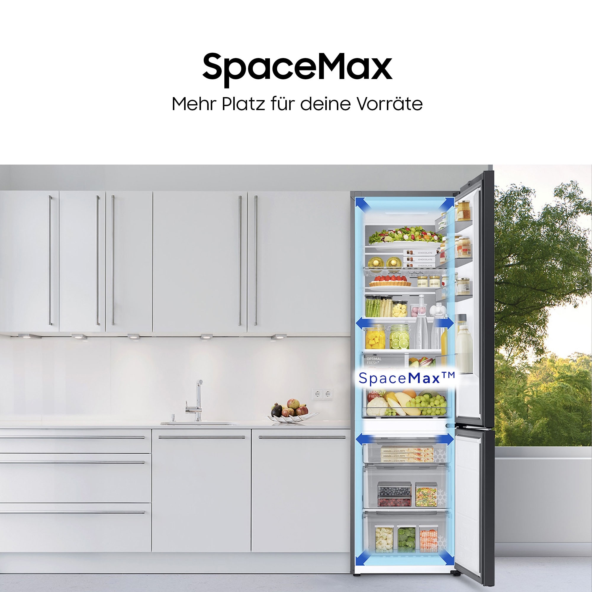 Samsung Kühl-/Gefrierkombination 7300 Serie »RL38C602CB1« 203 cm hoch 59,5 cm breit