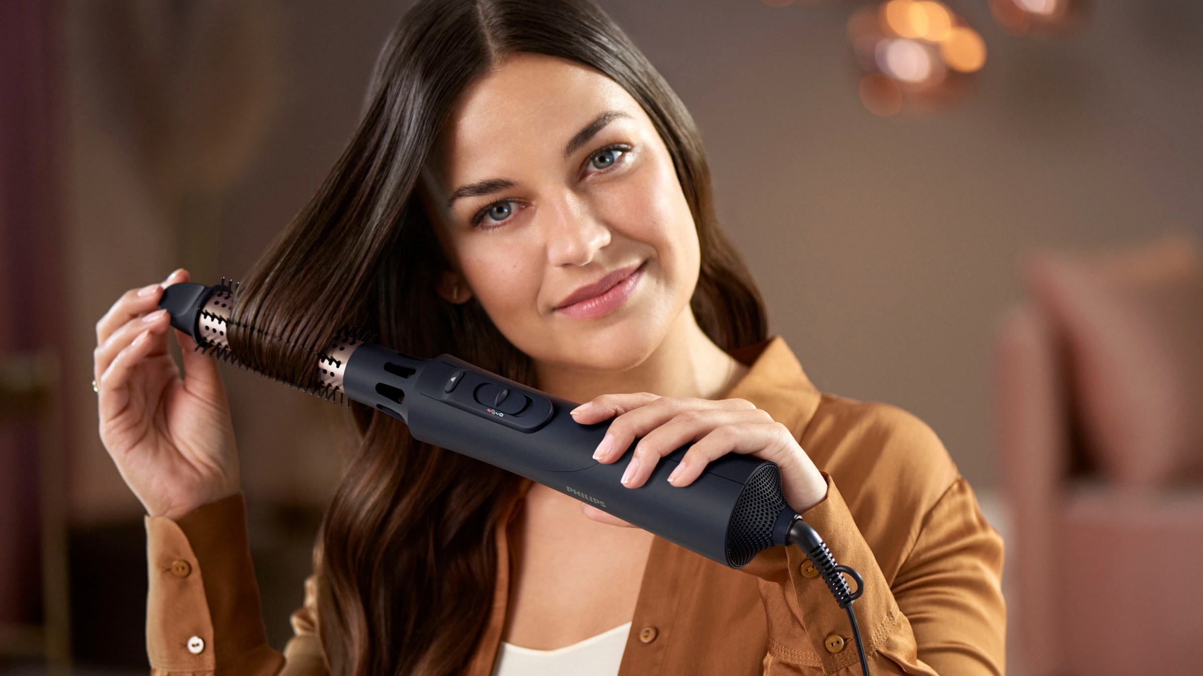 Philips Warmluftbürste »AirStyler Series 5000 BHA530/00«, 5 Aufsätze}, mit Ionen-Technologie, Argan-Öl-Keramikbeschichtung und 5 Aufsätze