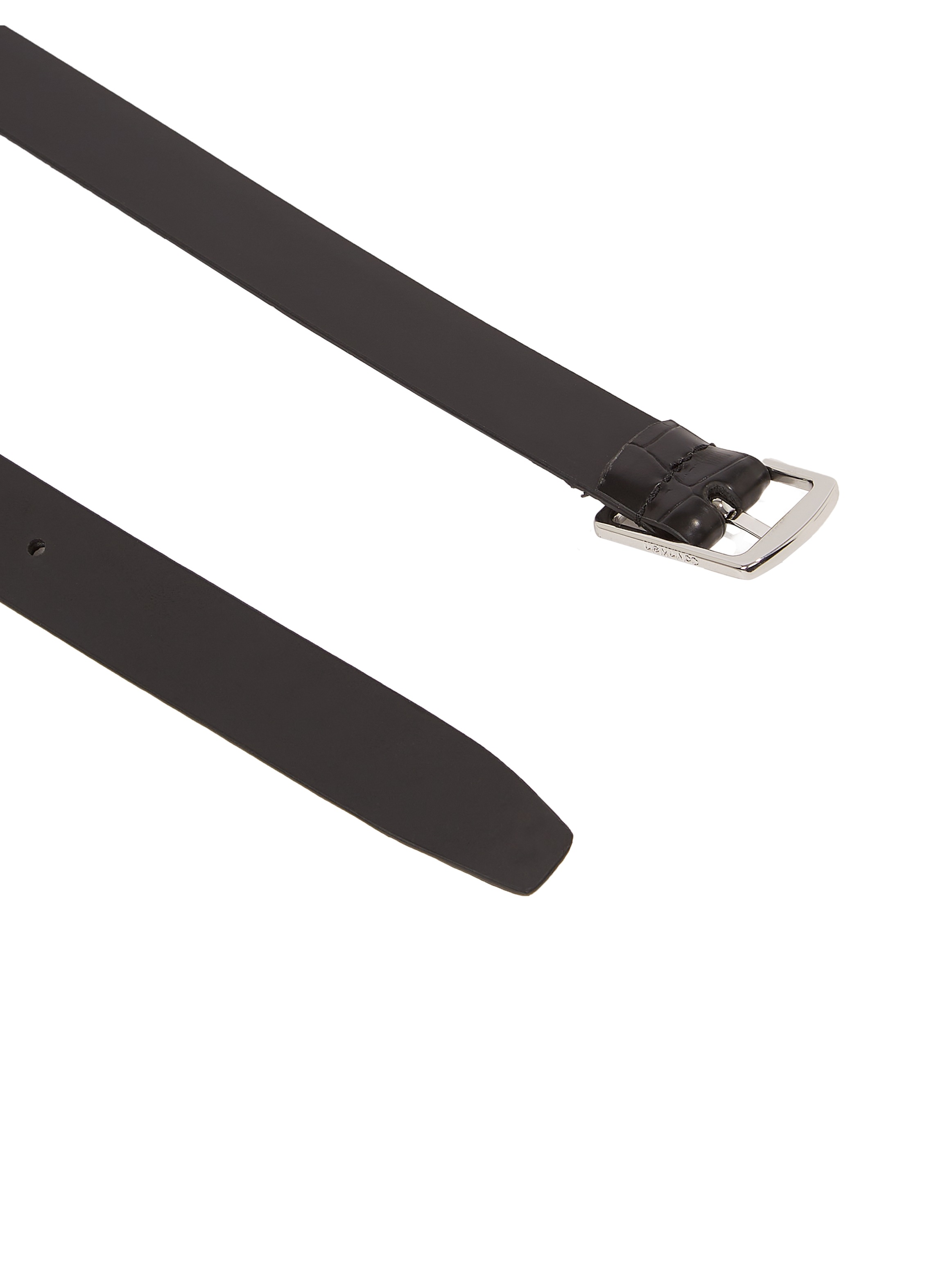 Calvin Klein Ledergürtel »SLIM SQR BUCKLE BELT 2.0_CROCO«, mit Logoschriftzug