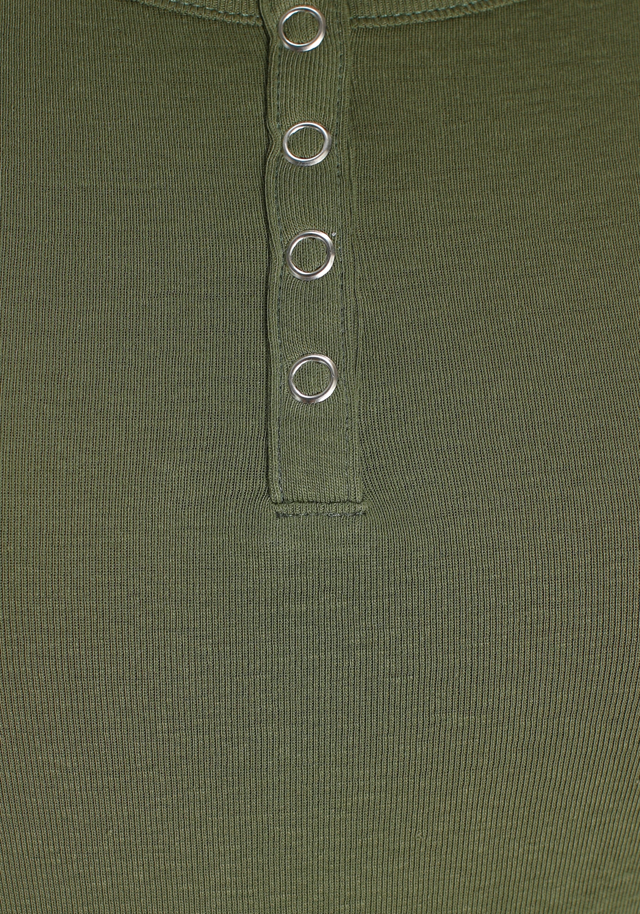 H.I.S T-Shirt, (Set, 2 tlg.), mit Knopfleiste vorne online bei OTTO